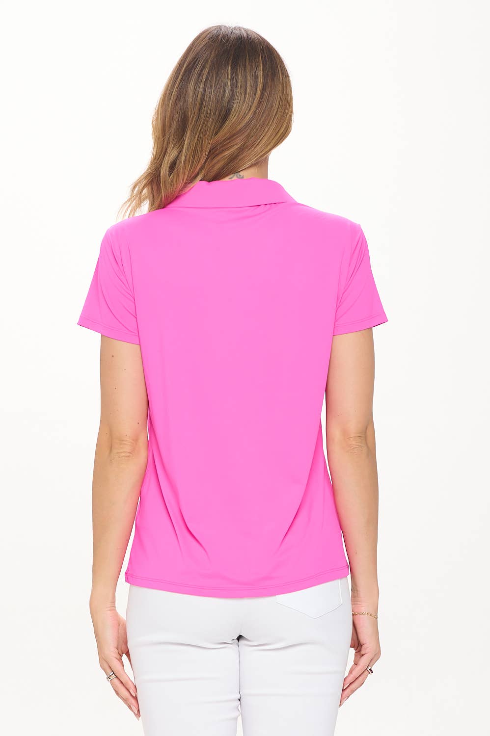 Madeline Hot Pink Polo Top