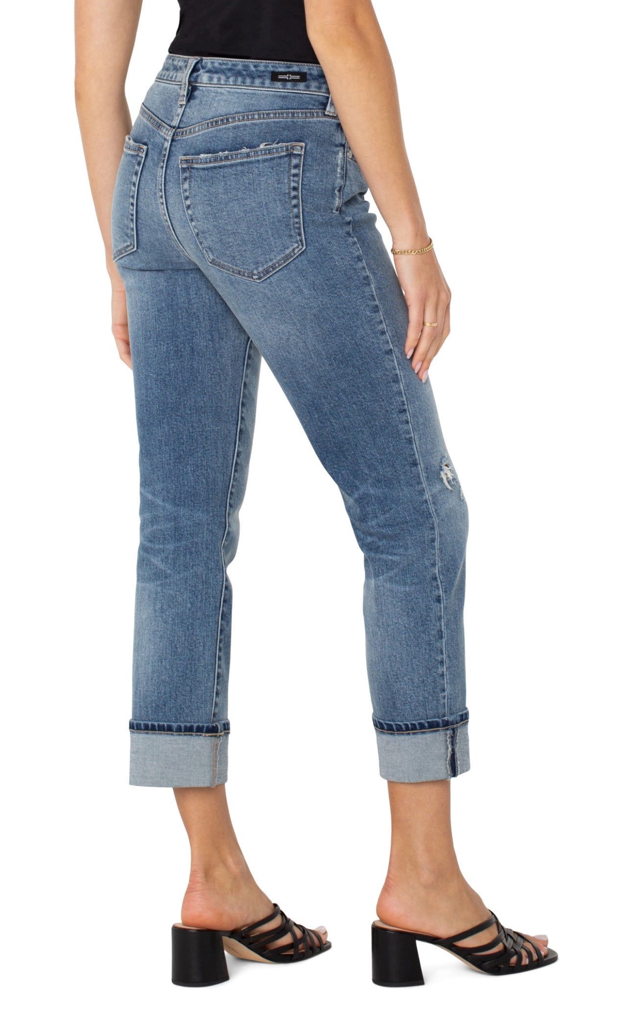 MARLEY GIRLFRIEND CUFFED JEANS