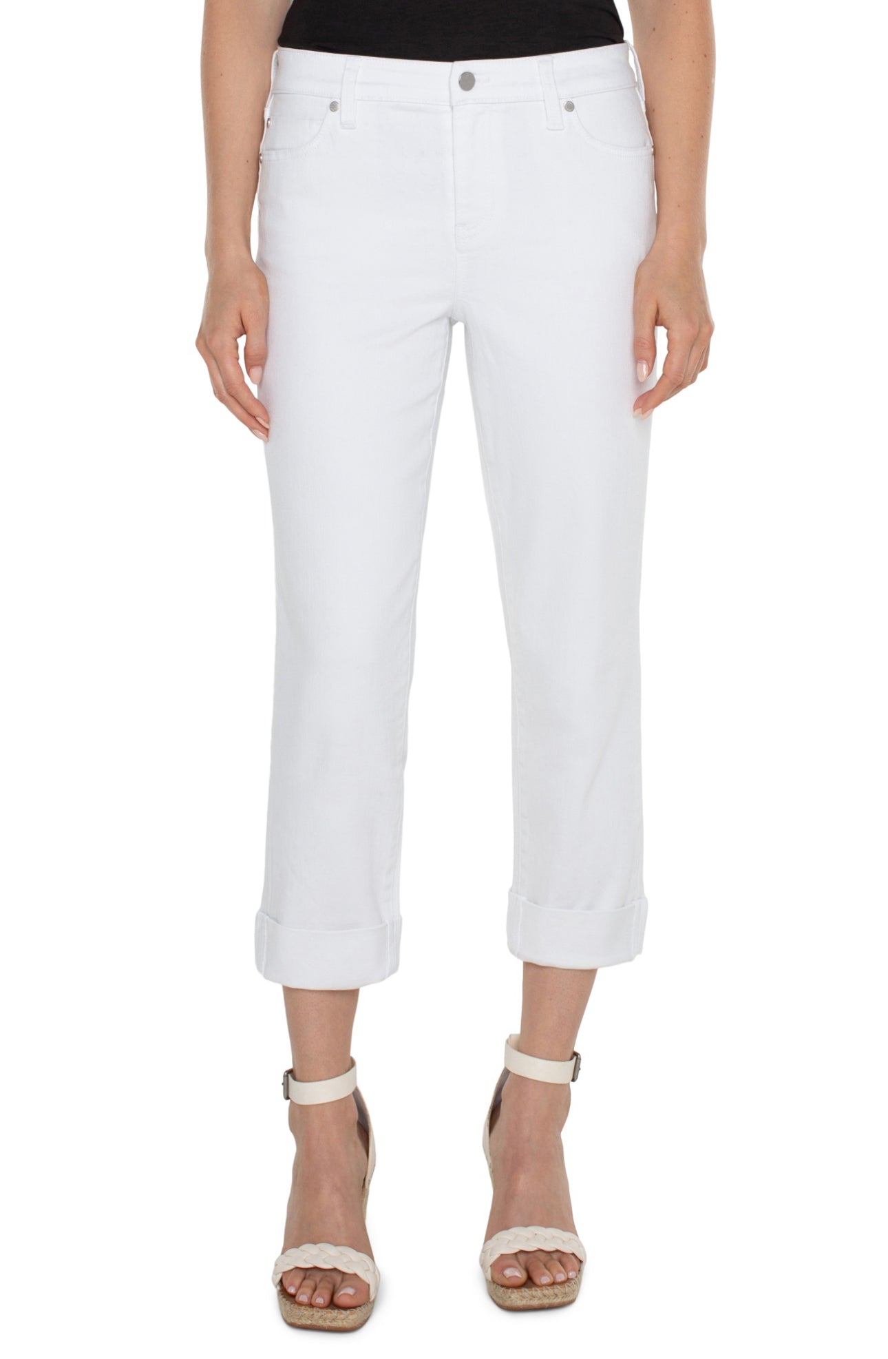 CHARLIE CROP WIDE ROLLED CUFF