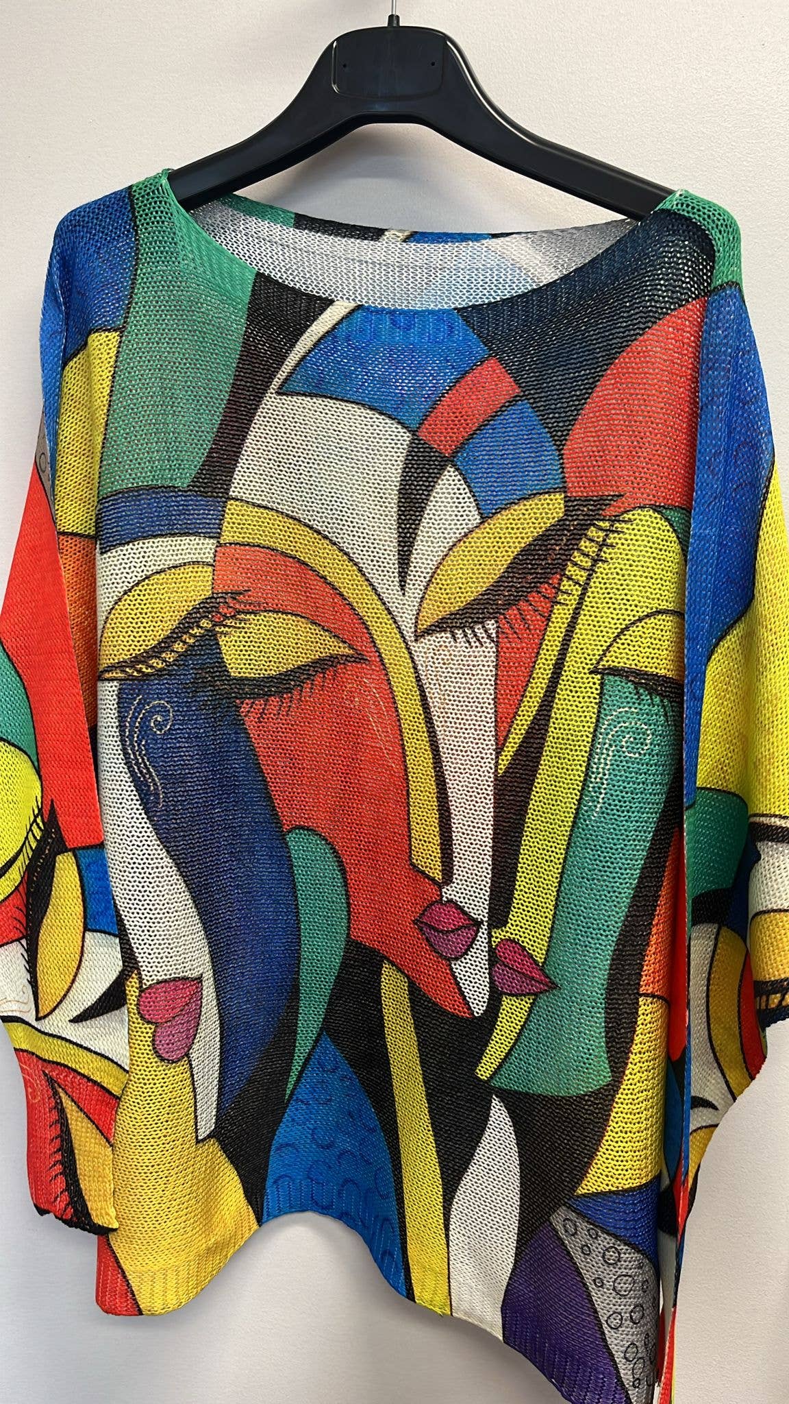 VIPICB Royal "PICASSO" Round Neck Knit Printed Sweater