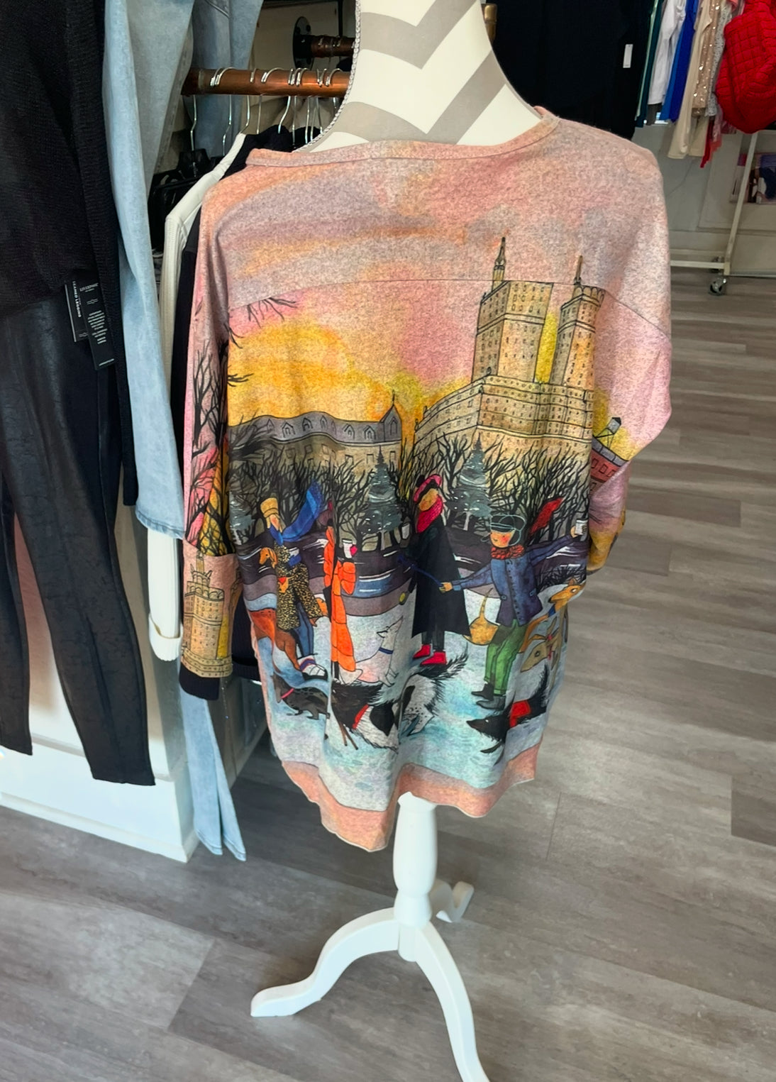 Ice skating with my Dog Sweater