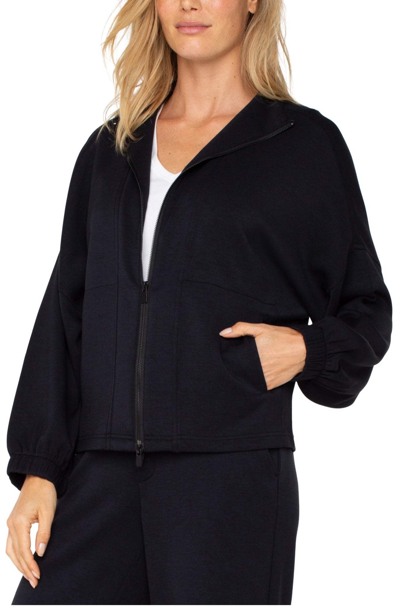 Zip Up Funnel Neck Jacket