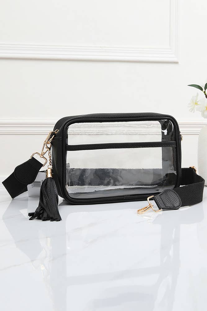 Clear PU Cross Body Camera Bag
