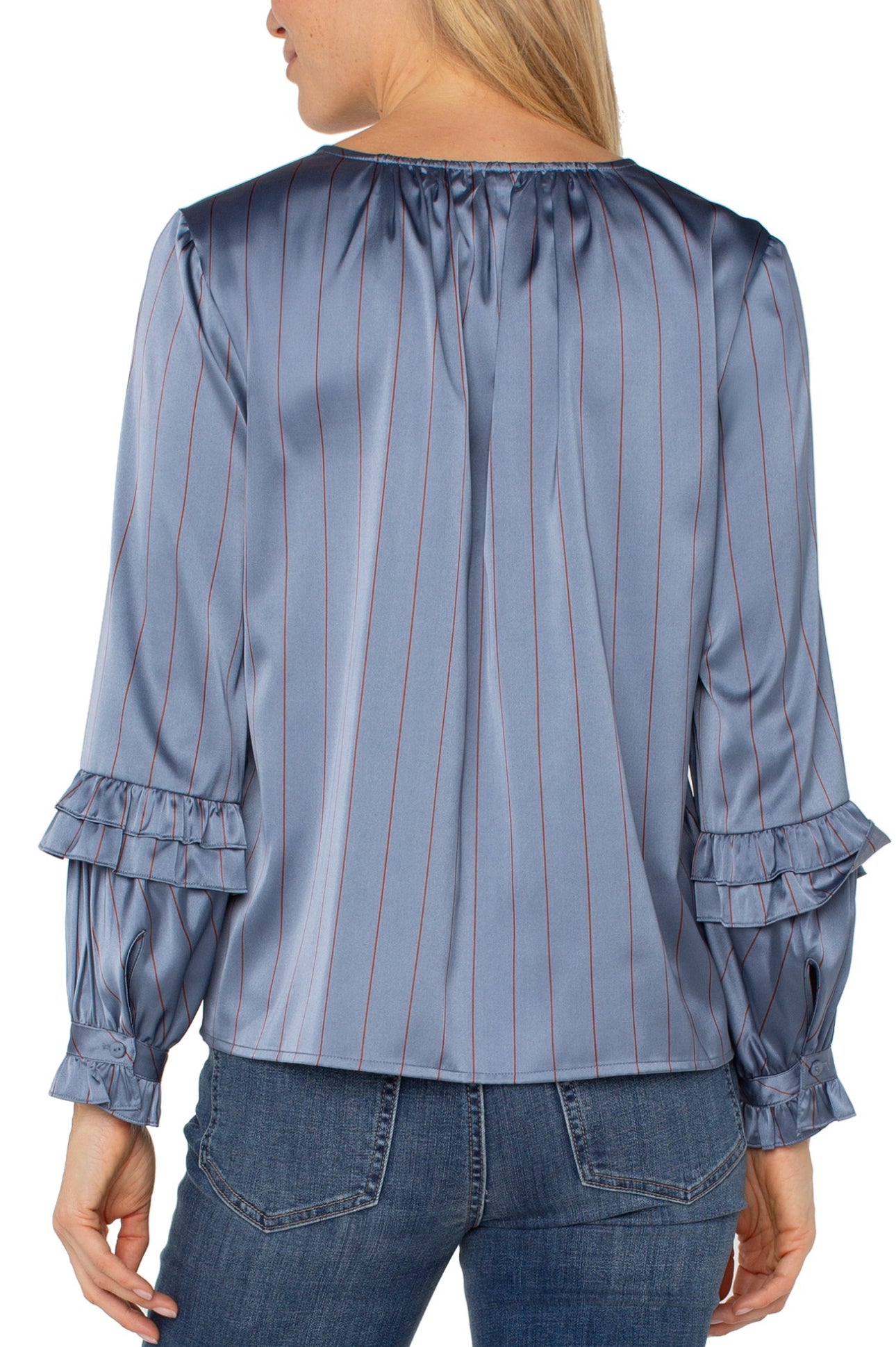 LONG SLEEVE WOVEN BLOUSE