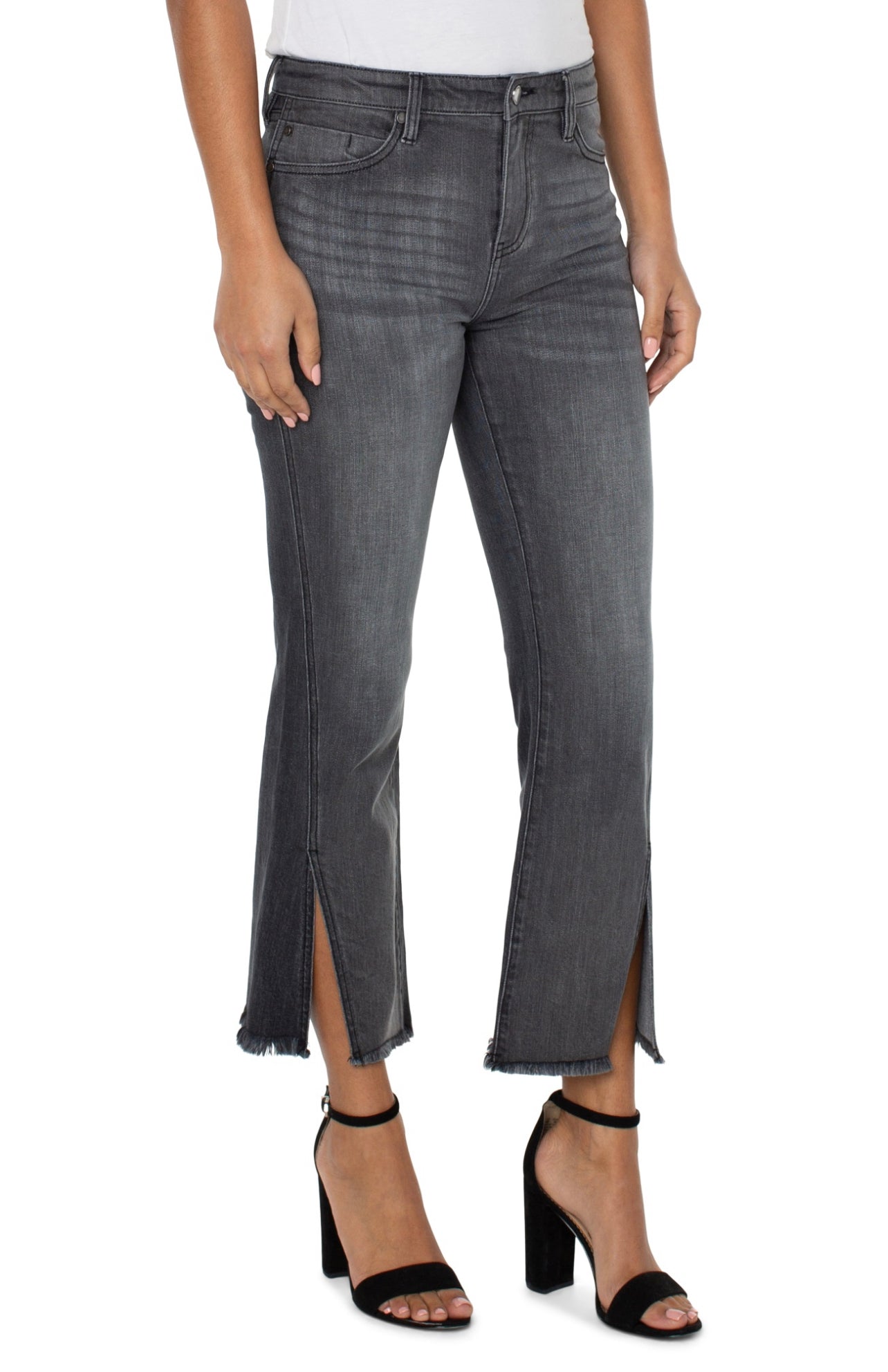 HANNAH CROP FLARE WITH SLIT