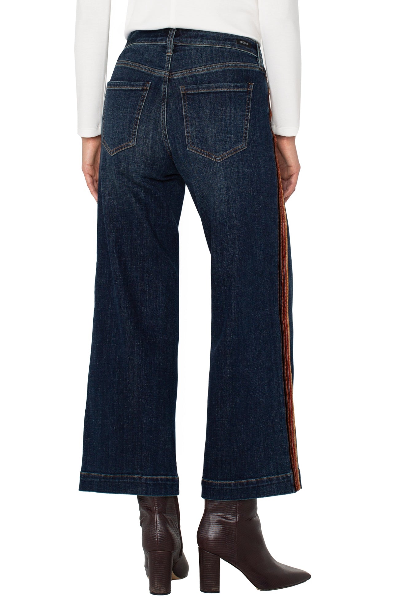 Stride Wide Leg with Velvet Trim 28”