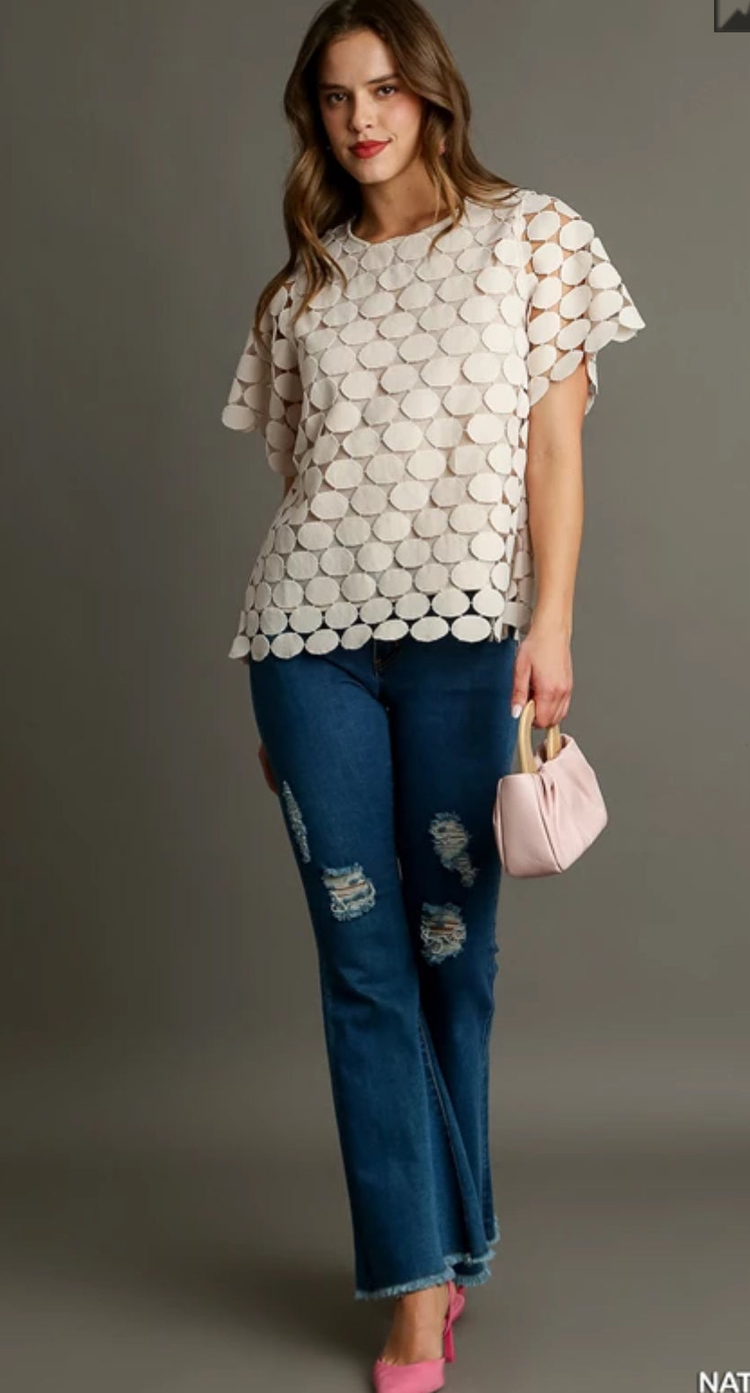 POLKA DOT SHIFT TOP