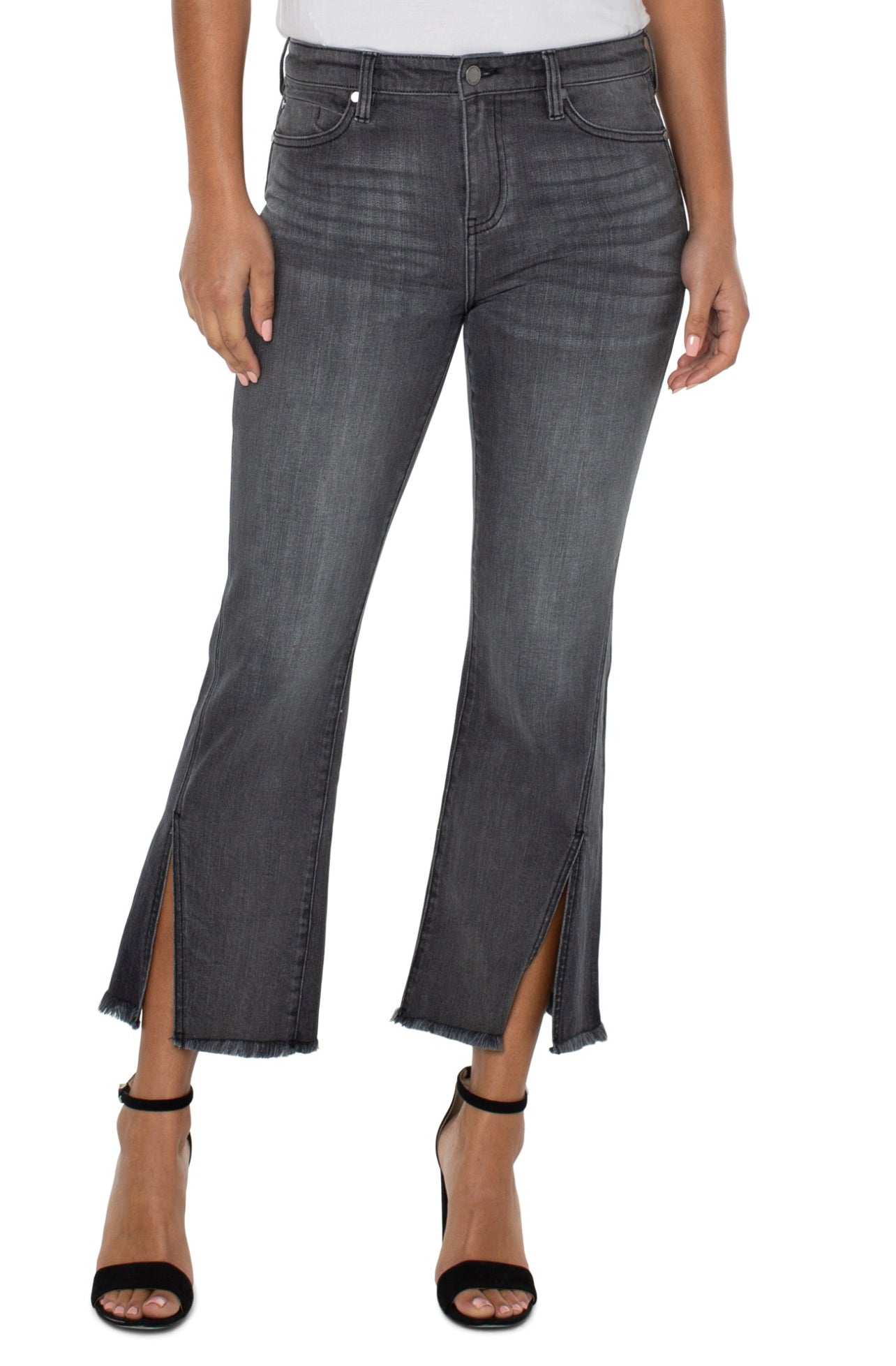 HANNAH CROP FLARE WITH SLIT