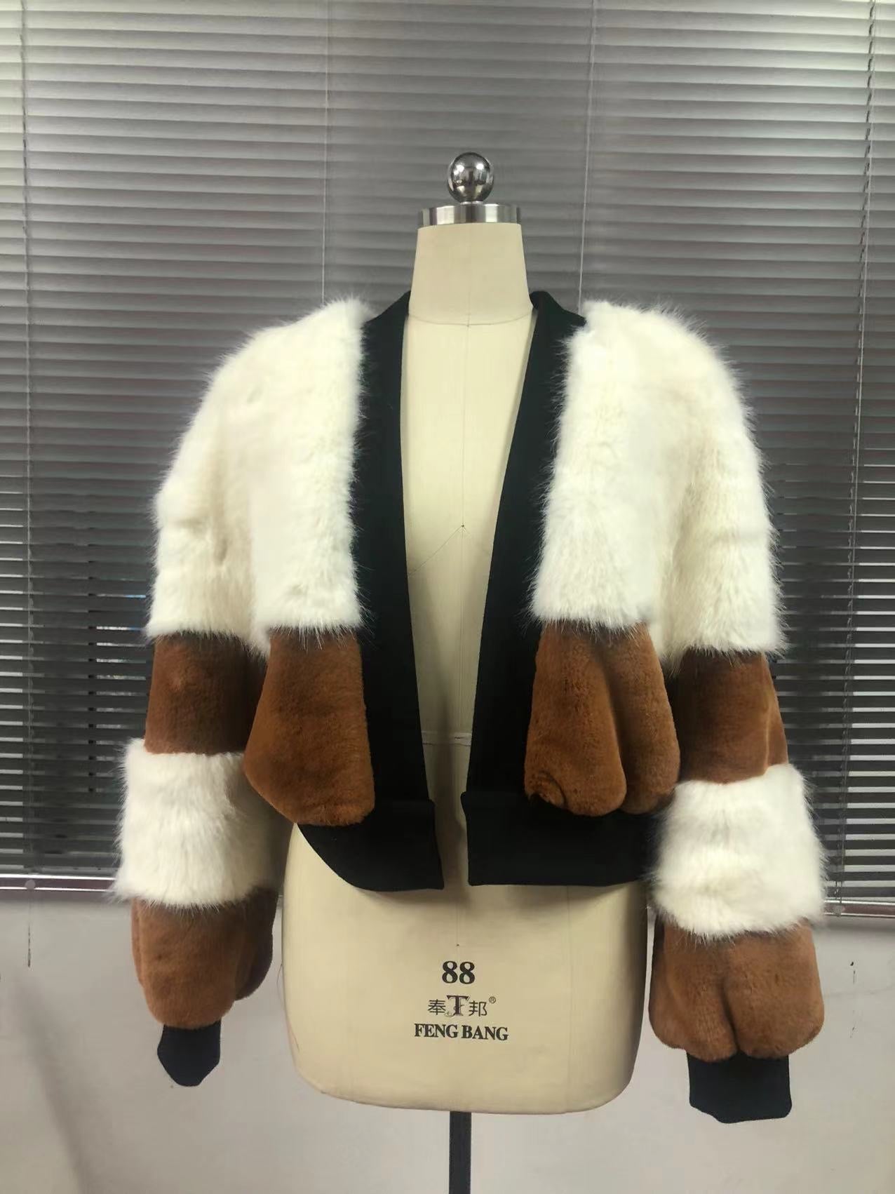 SHACI FAUX FUR CARDIGAN