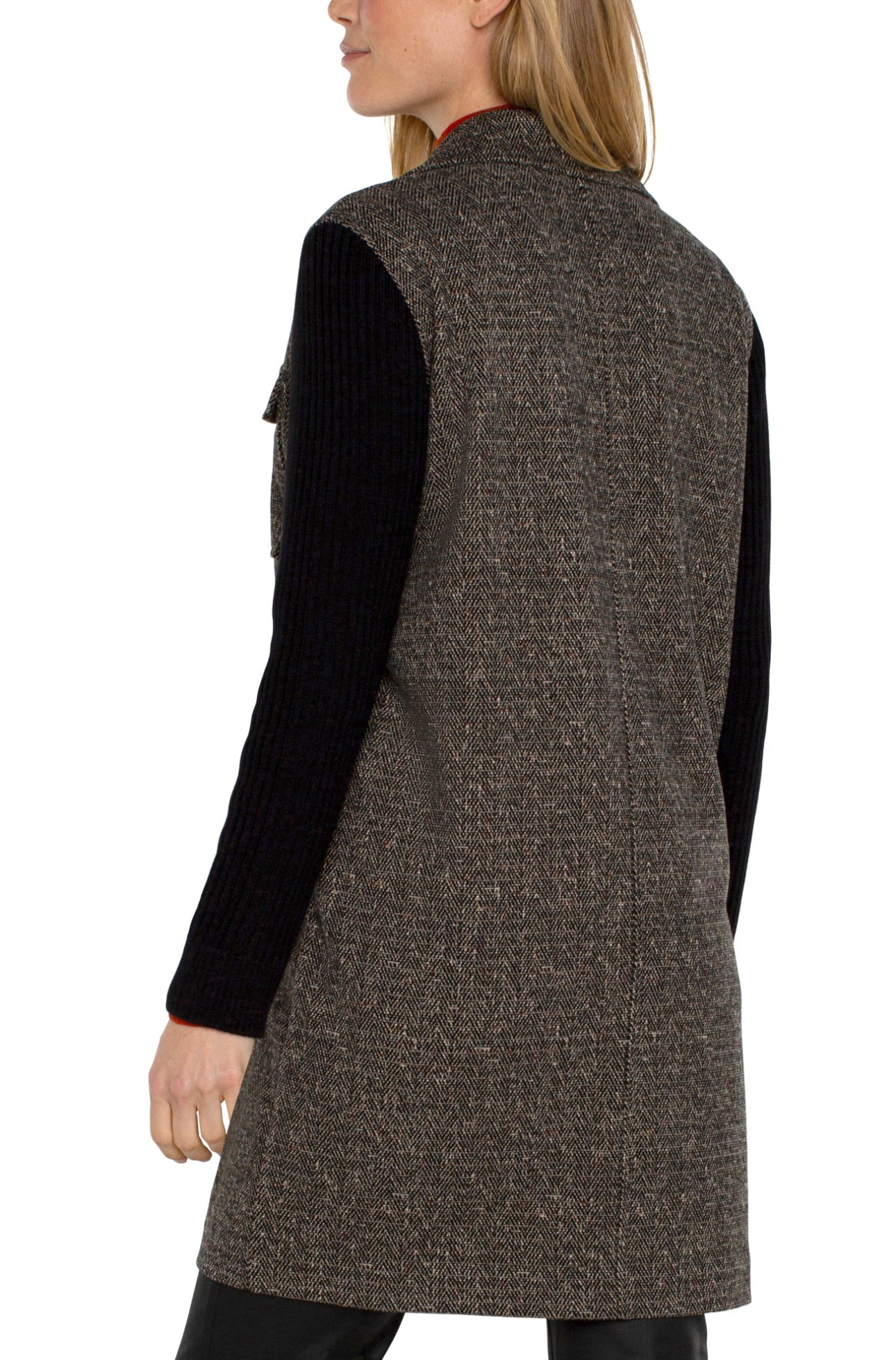 COATIGAN WITH SWEATER SLEEVES