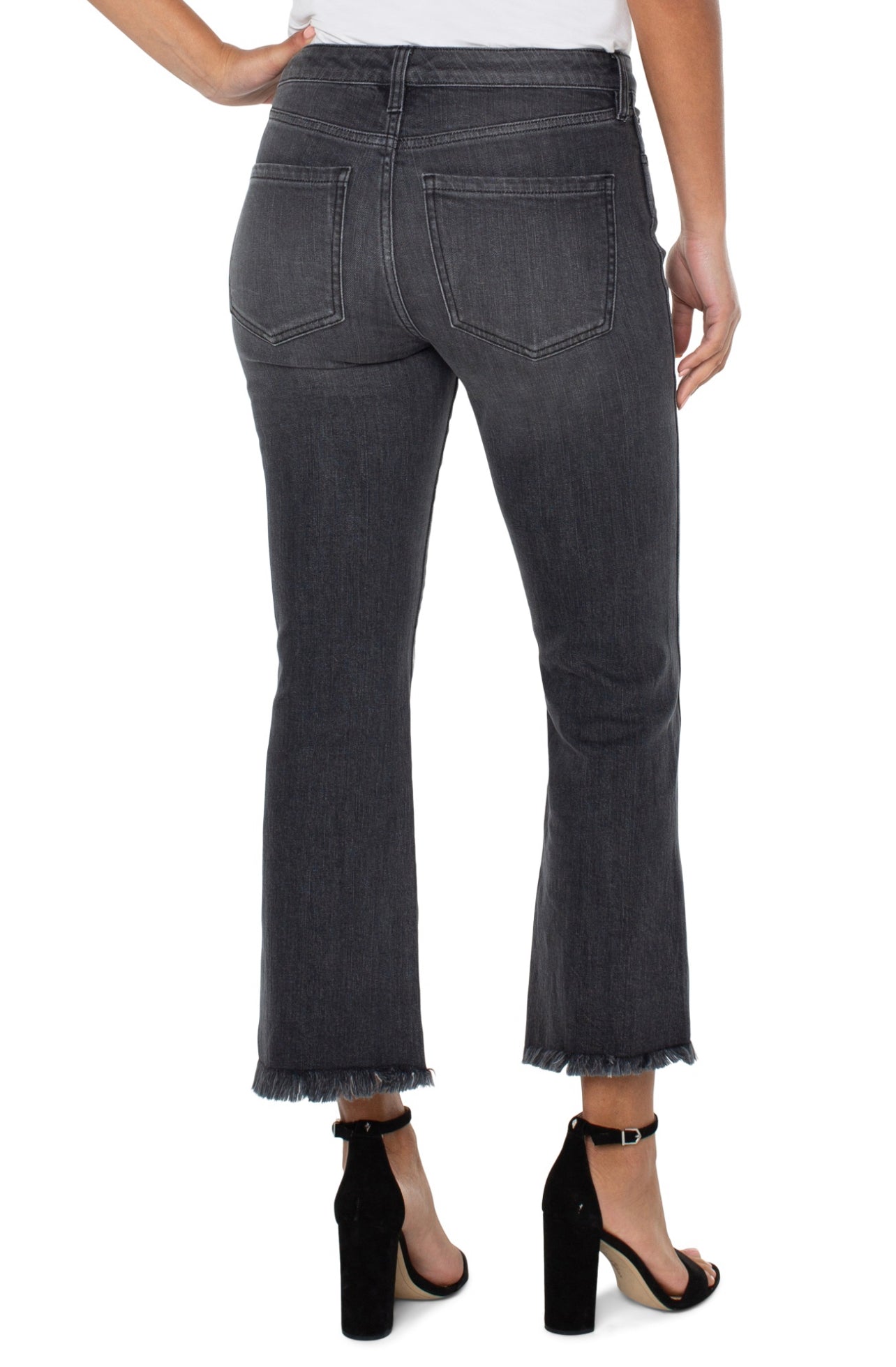 HANNAH CROP FLARE WITH SLIT