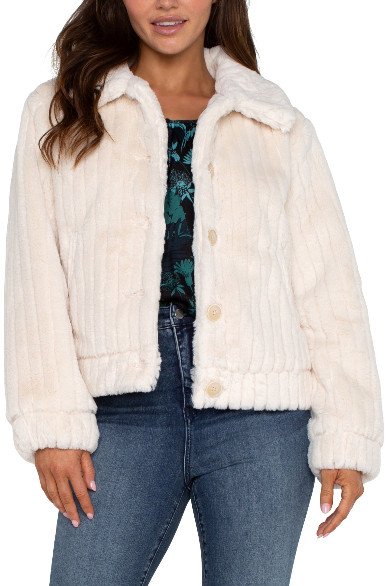 FUR TRUCKER JACKET