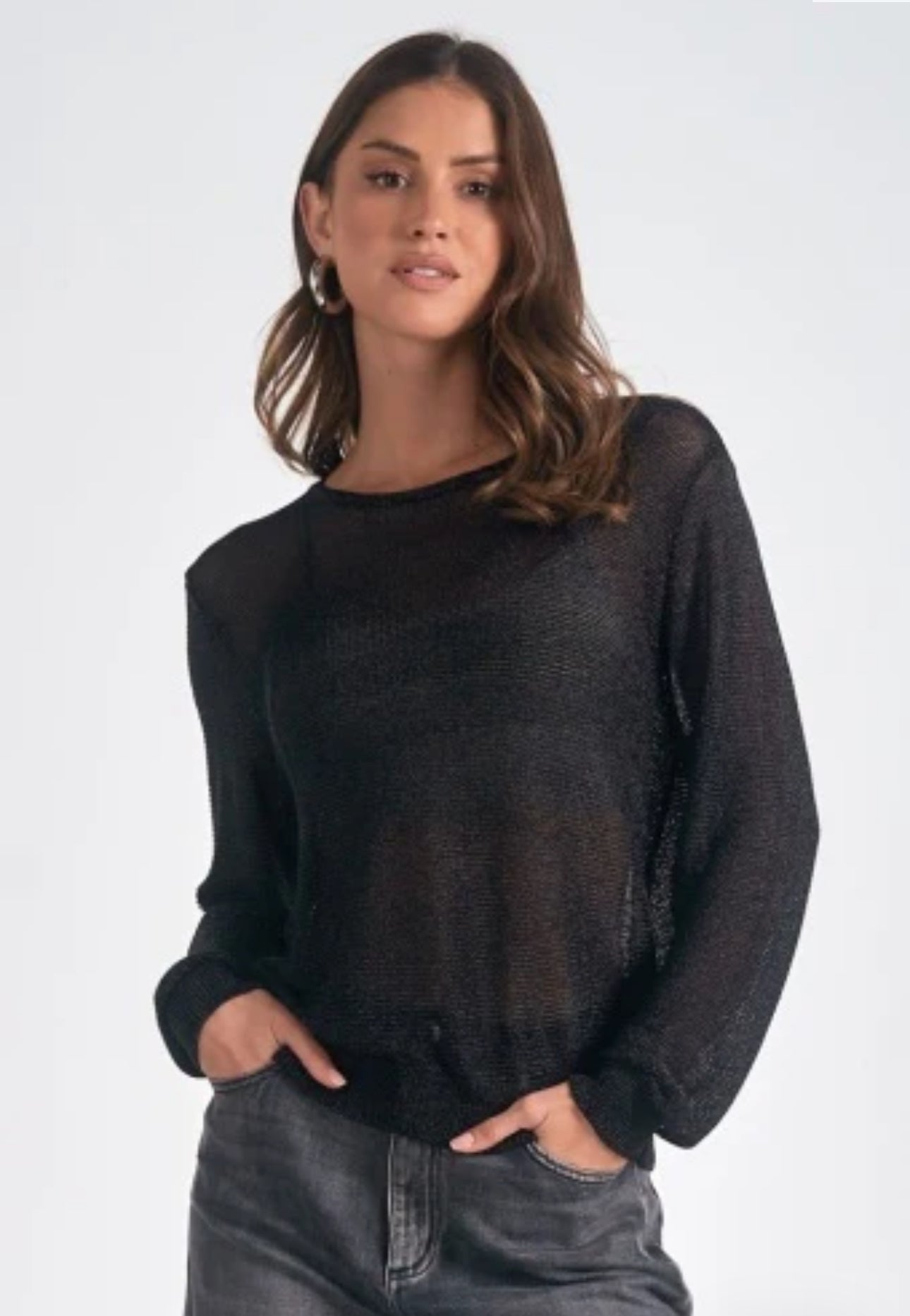ELAN METALLIC SWEATER