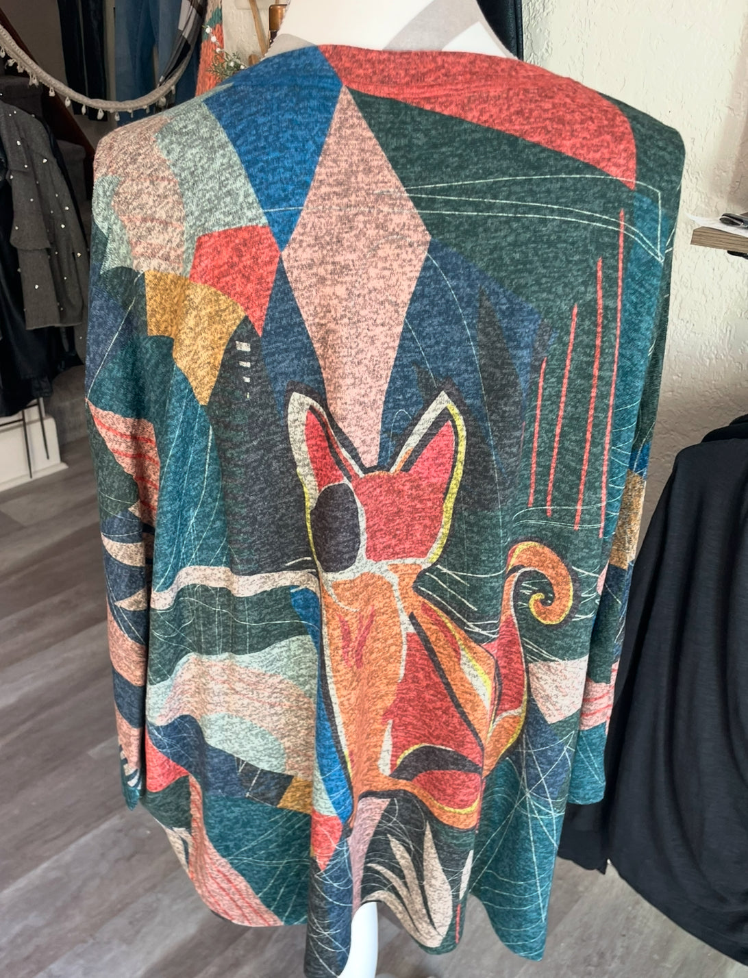 Whimsical Cat Sweater one Size