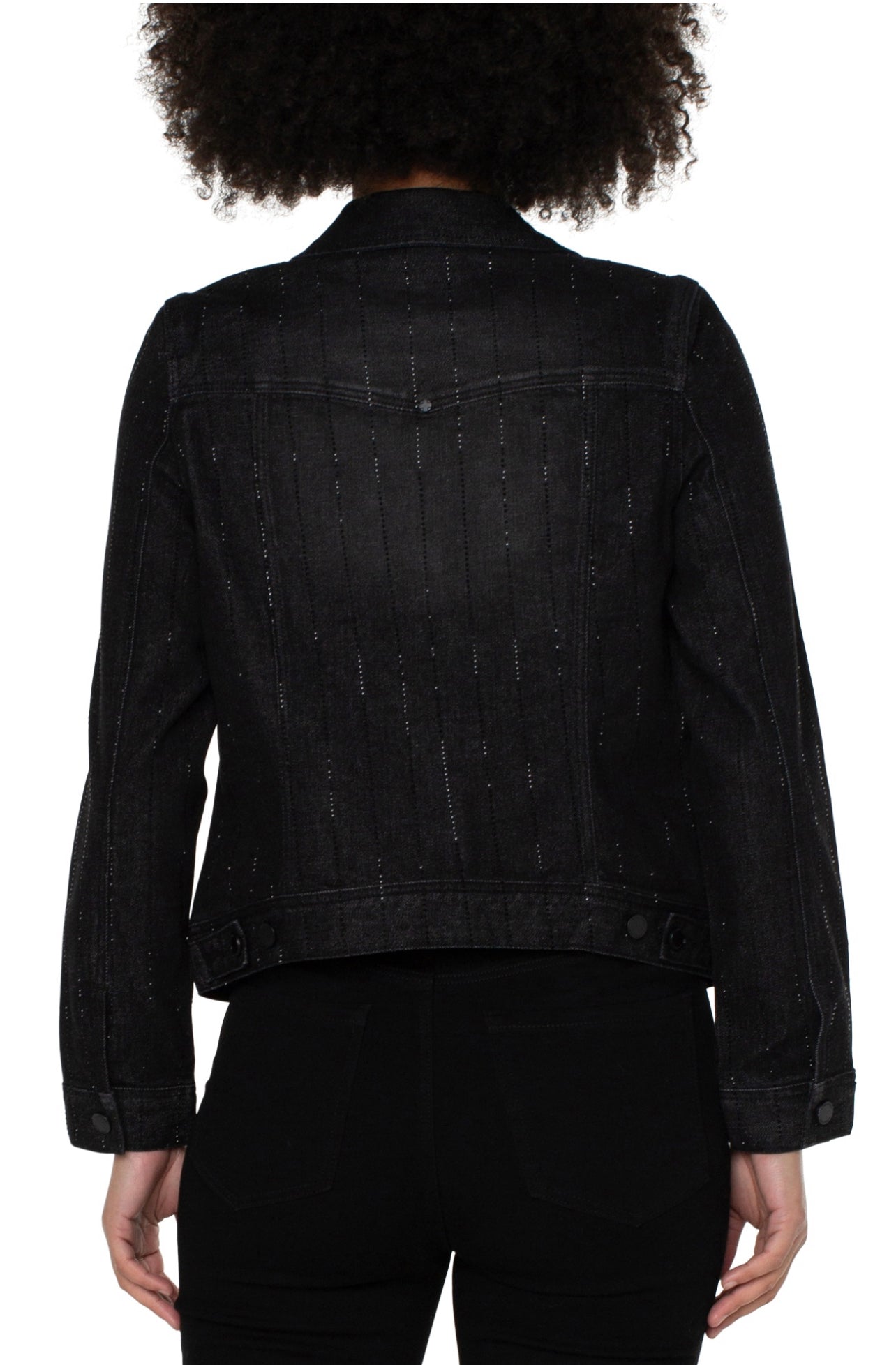 CLASSIC JEAN JACKET WITH CRYSTALLINE