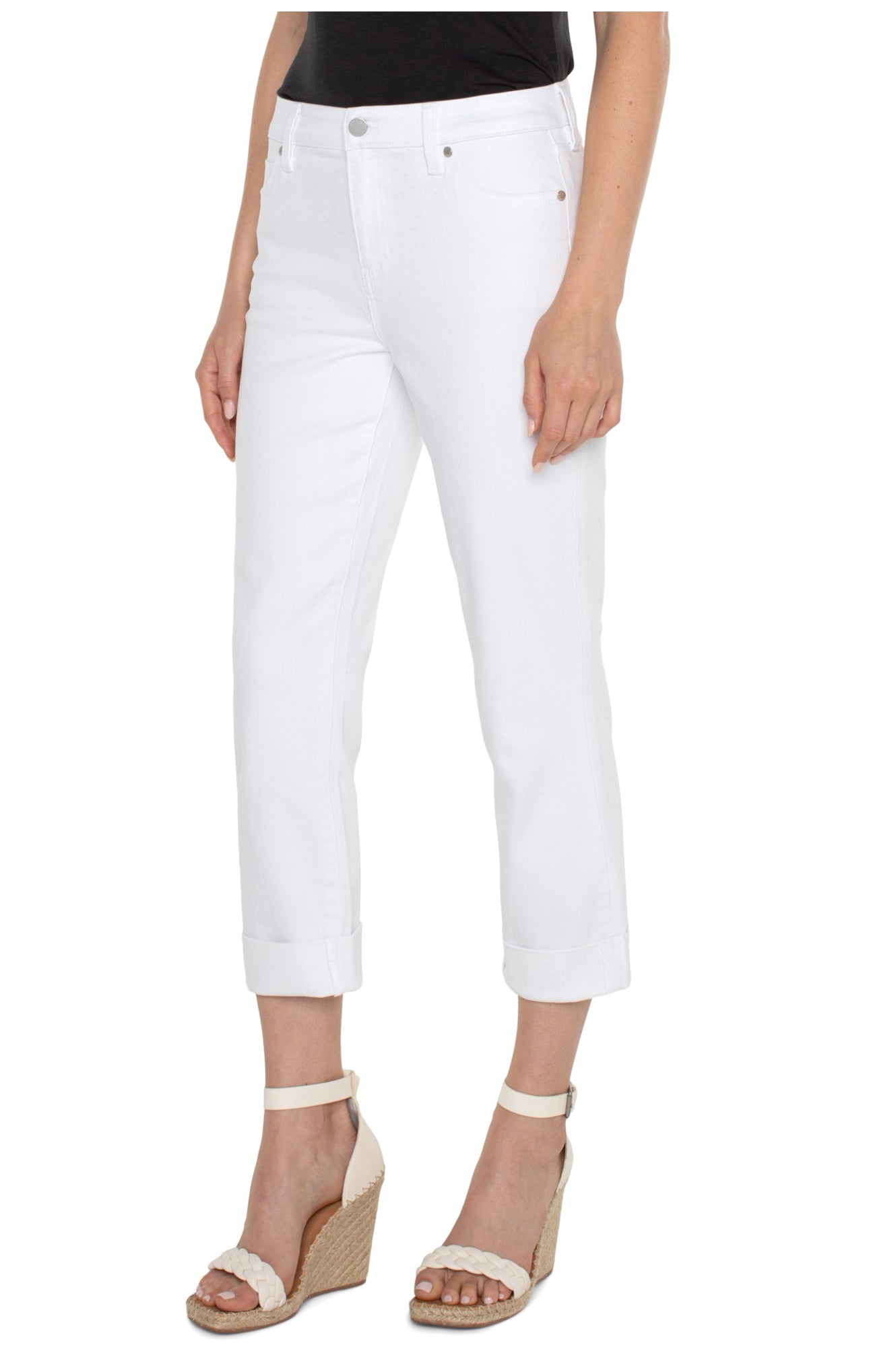 CHARLIE CROP WIDE ROLLED CUFF