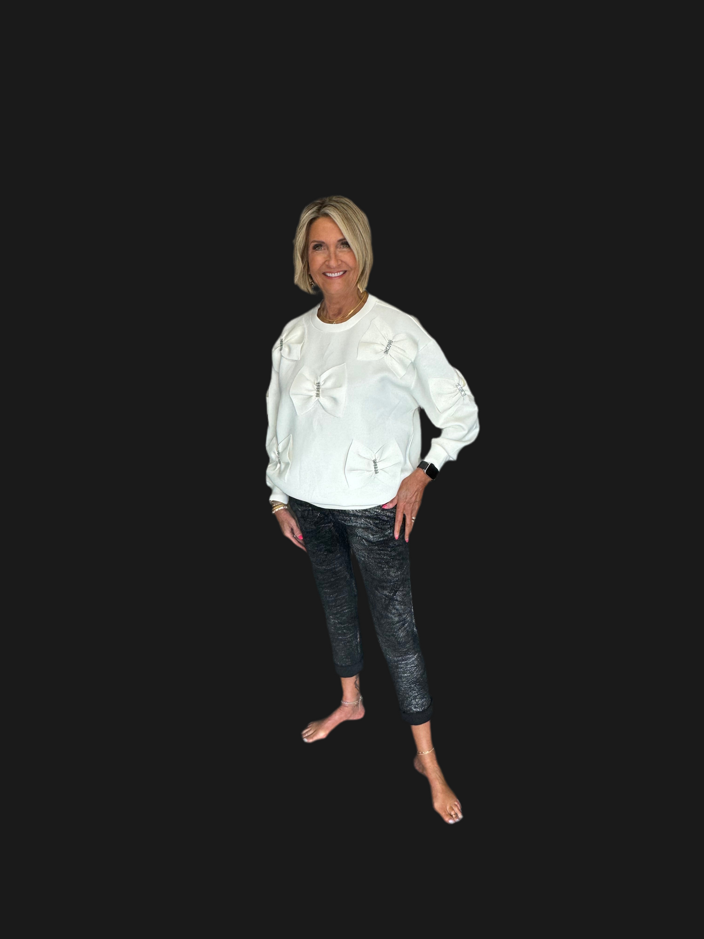 FIORA FRENCH RIBBON-BOW TOP