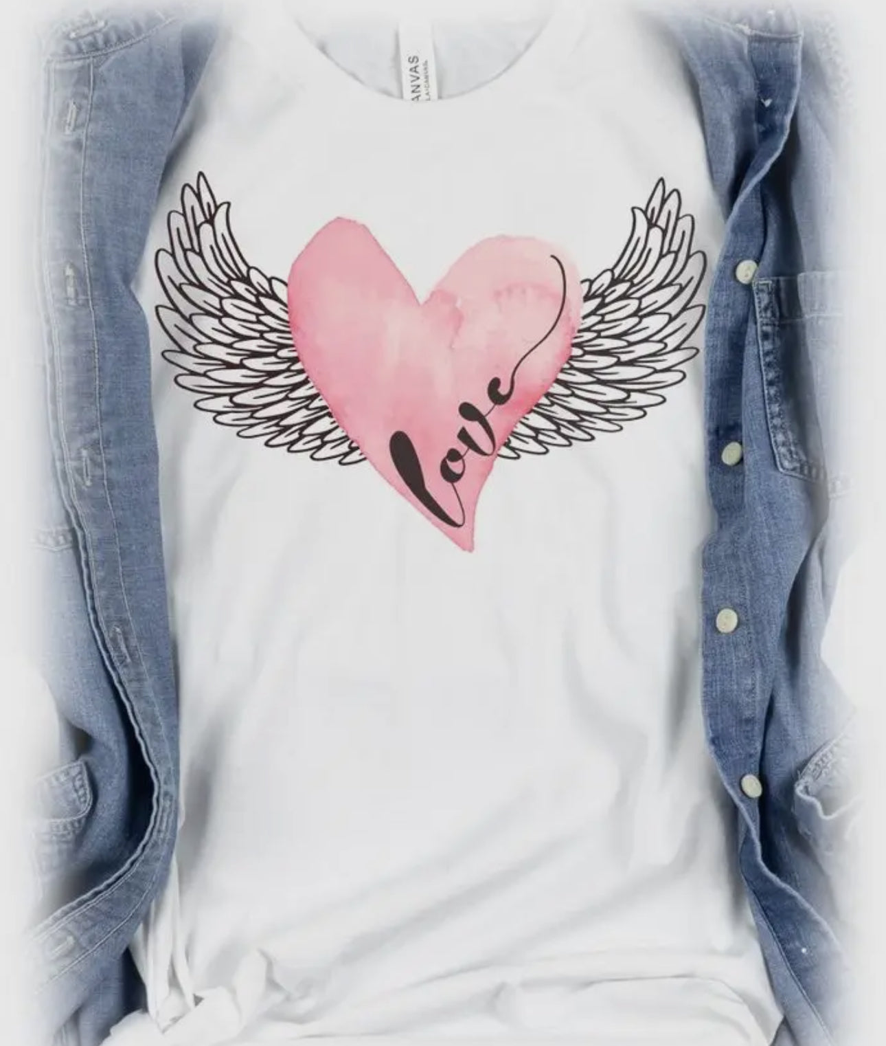 HEART AND WINGS TEE