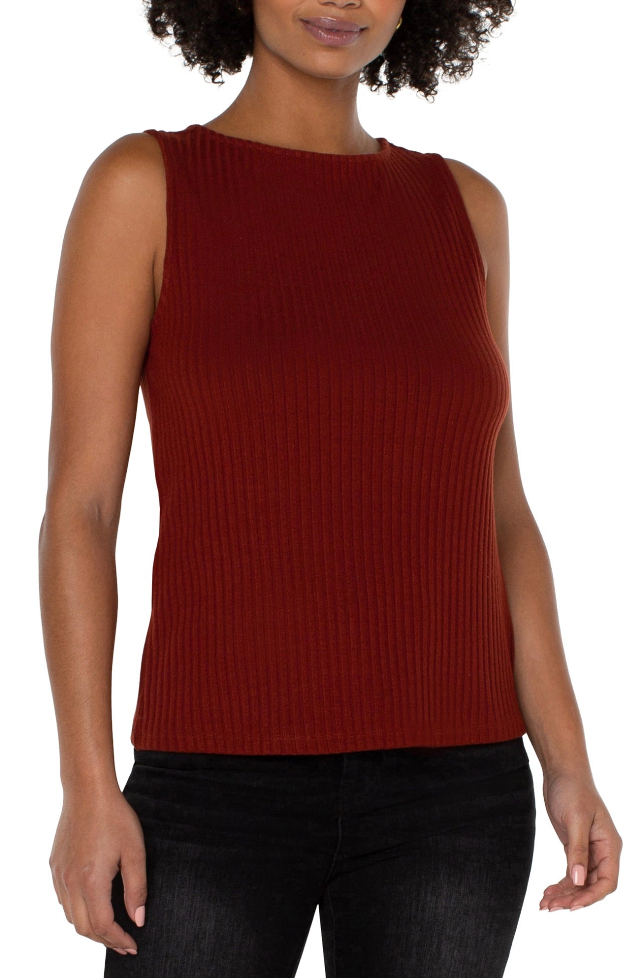 LIVERPOOL SLVLS RIB KNIT