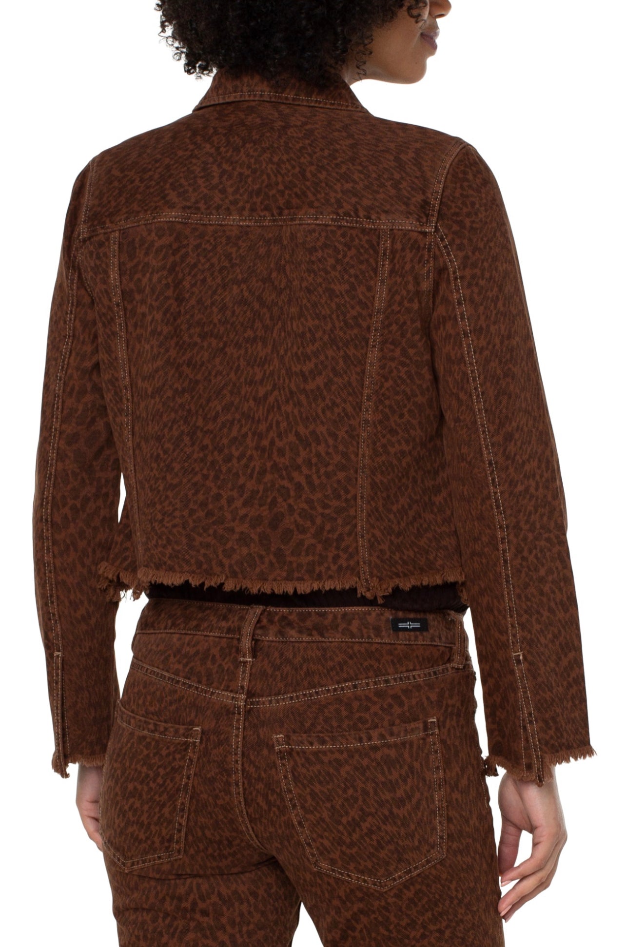 CROPPED JKT WITH FRAY