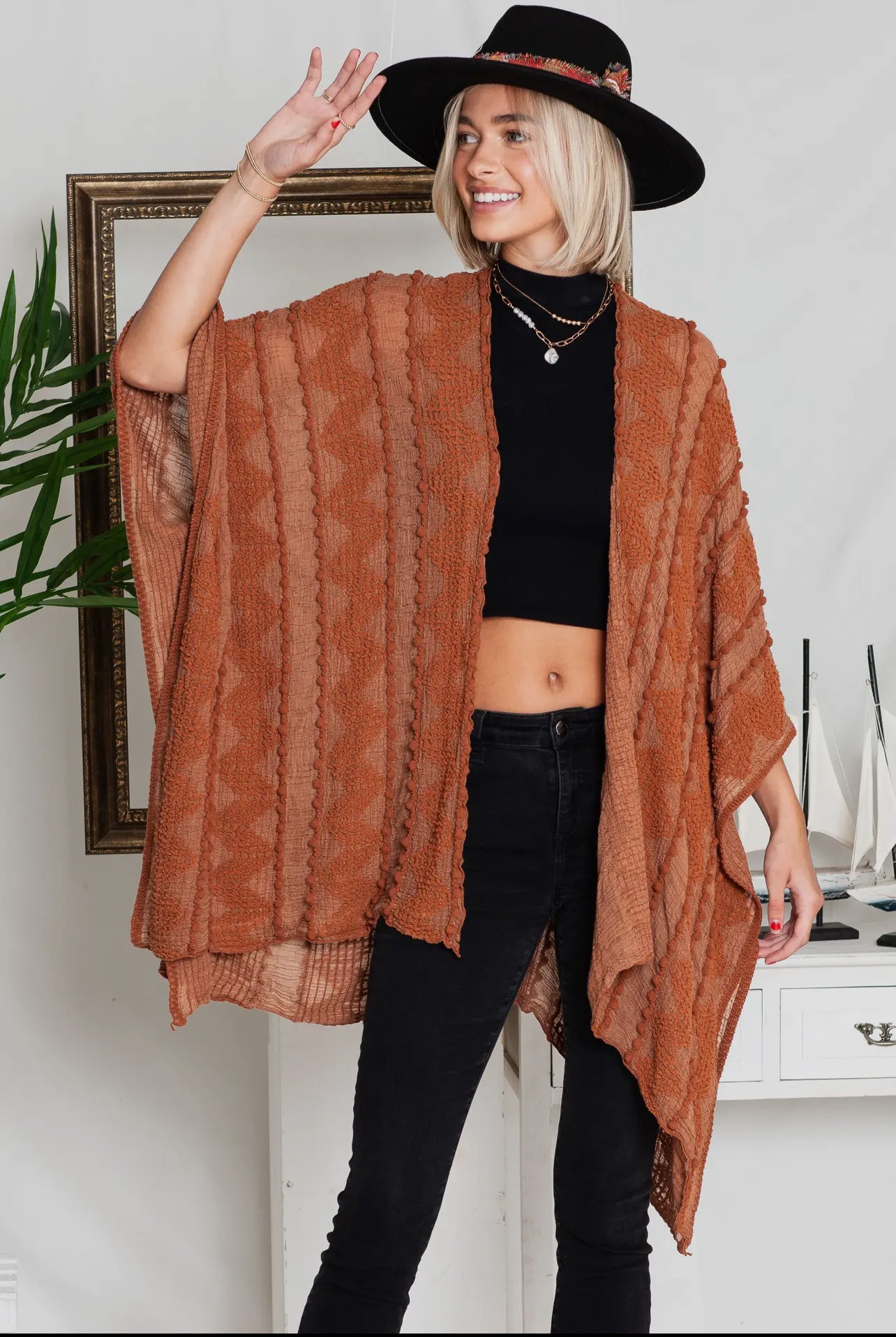 Textured Kimono