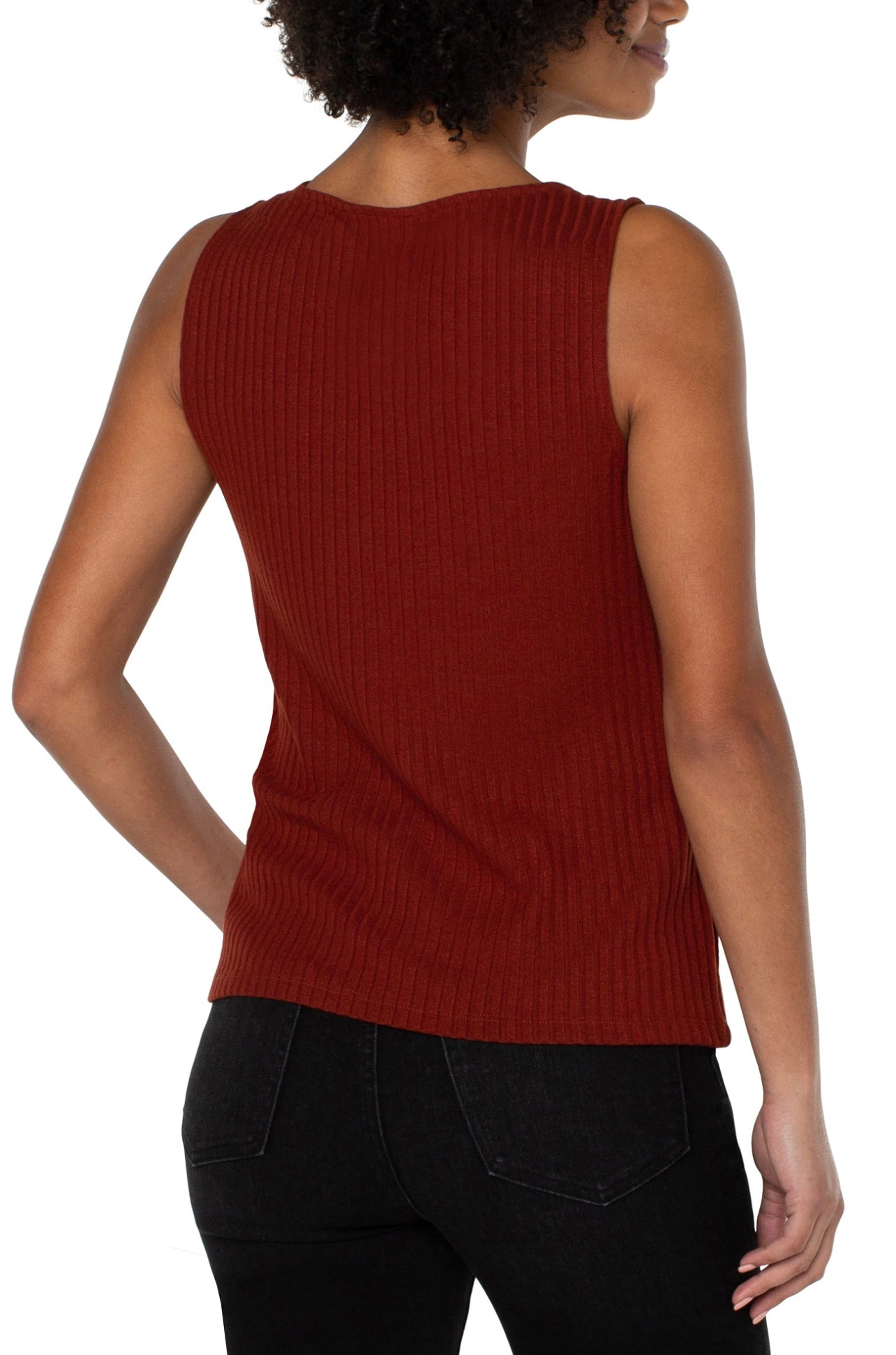LIVERPOOL SLVLS RIB KNIT