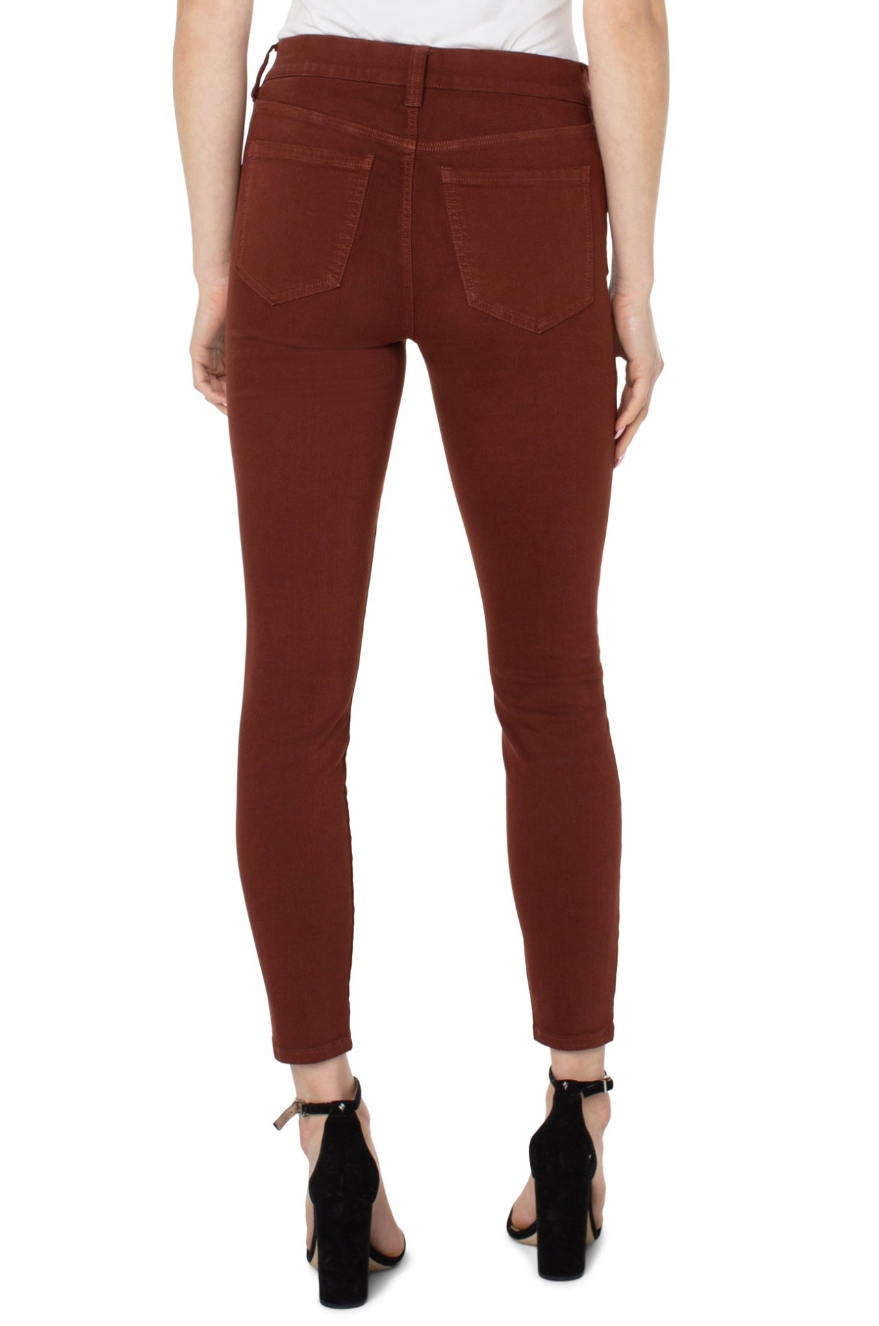 LIVERPOOL GIA GLIDER ANKLE SKINNY BRUNETTE