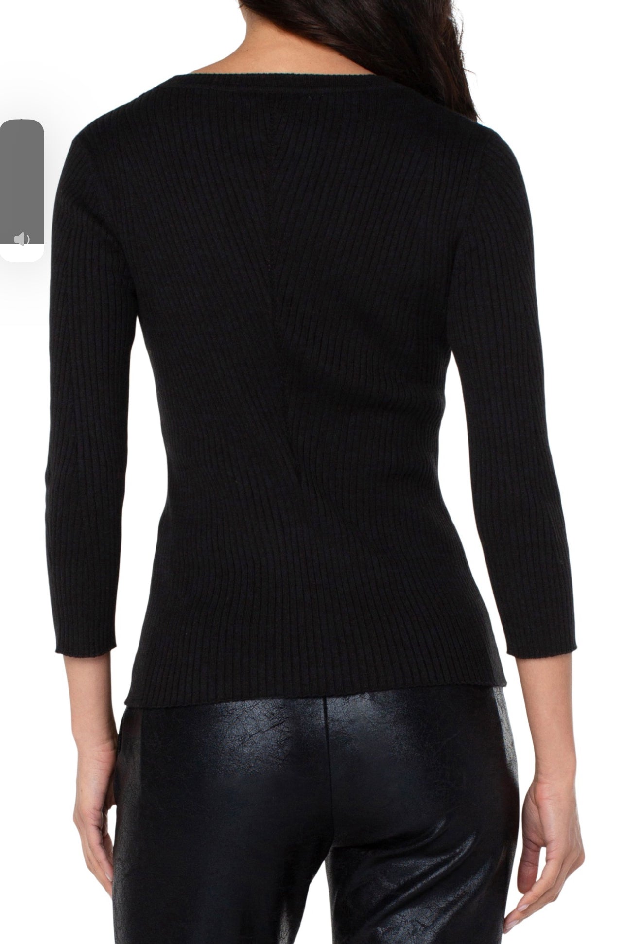 CREWNECK 3/4 SLEEVE SWEATER