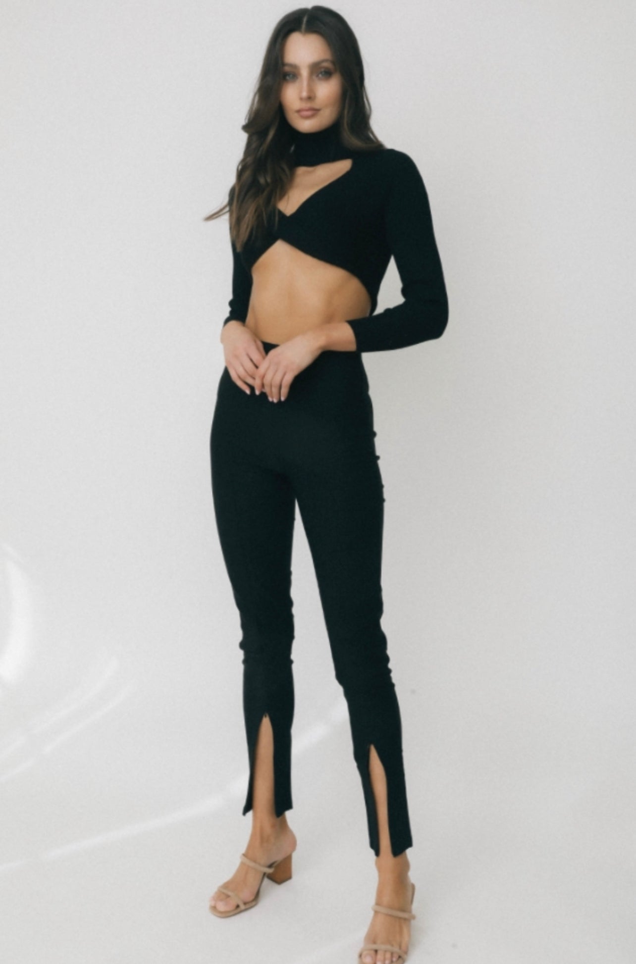 SHACI ZIP FRONT JEGGINGS