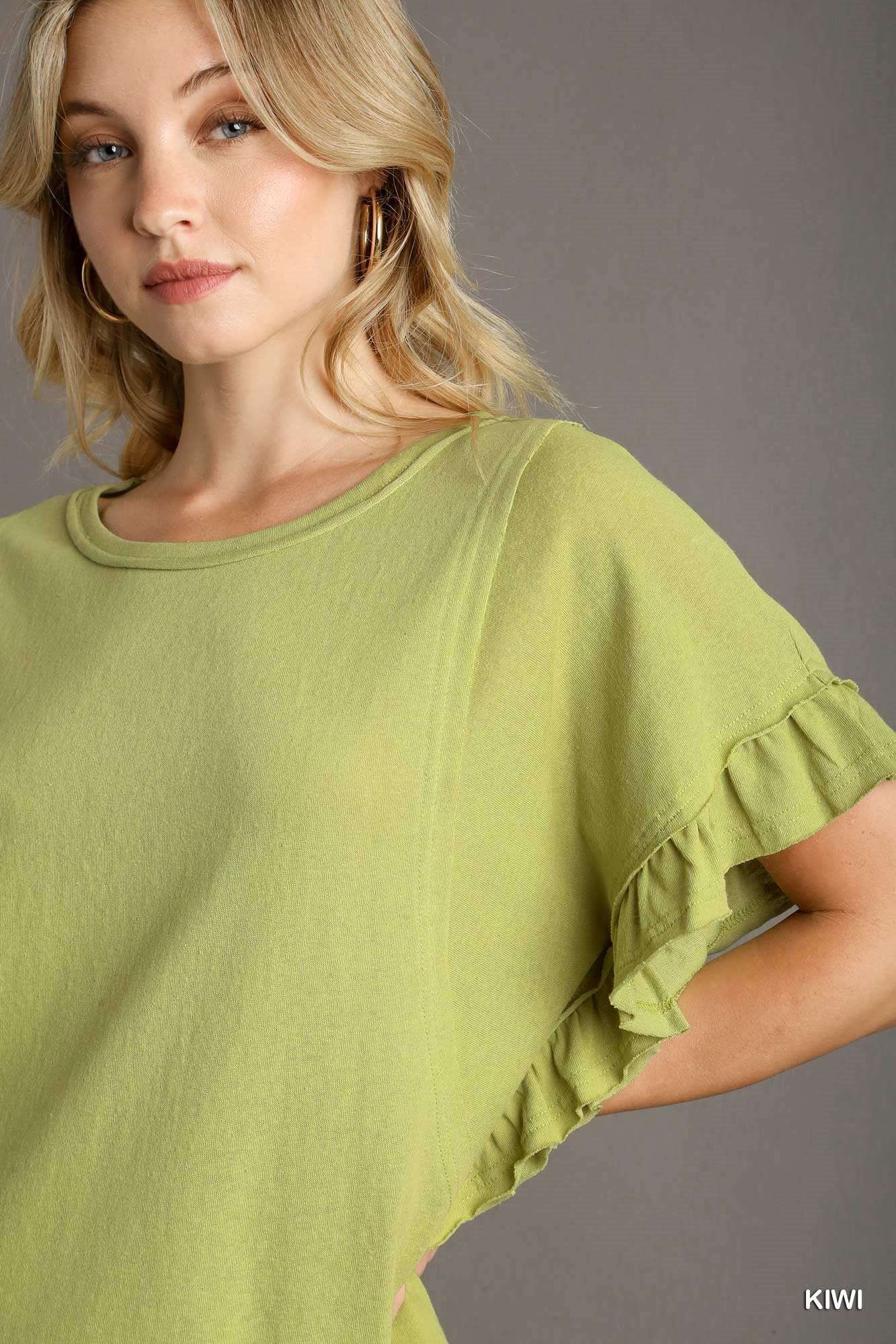 Crewneck Knit Boxy Cut Top