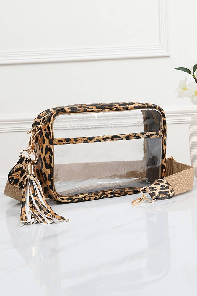Clear PU Cross Body Camera Bag