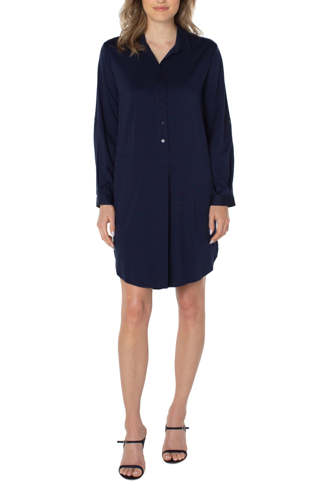 LIVERPOOL POPOVER SHIRT DRESS