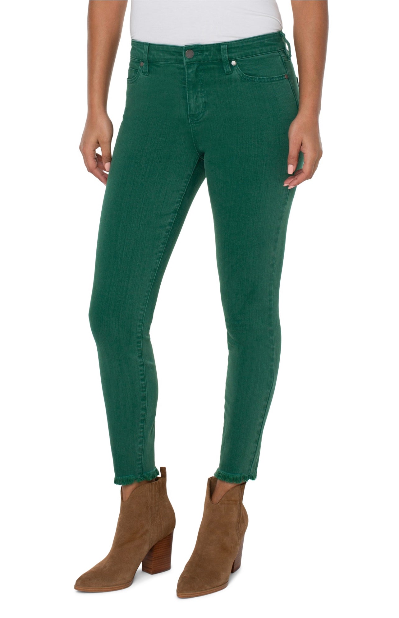 ABBY ANKLE SKINNY FRAYED HEM