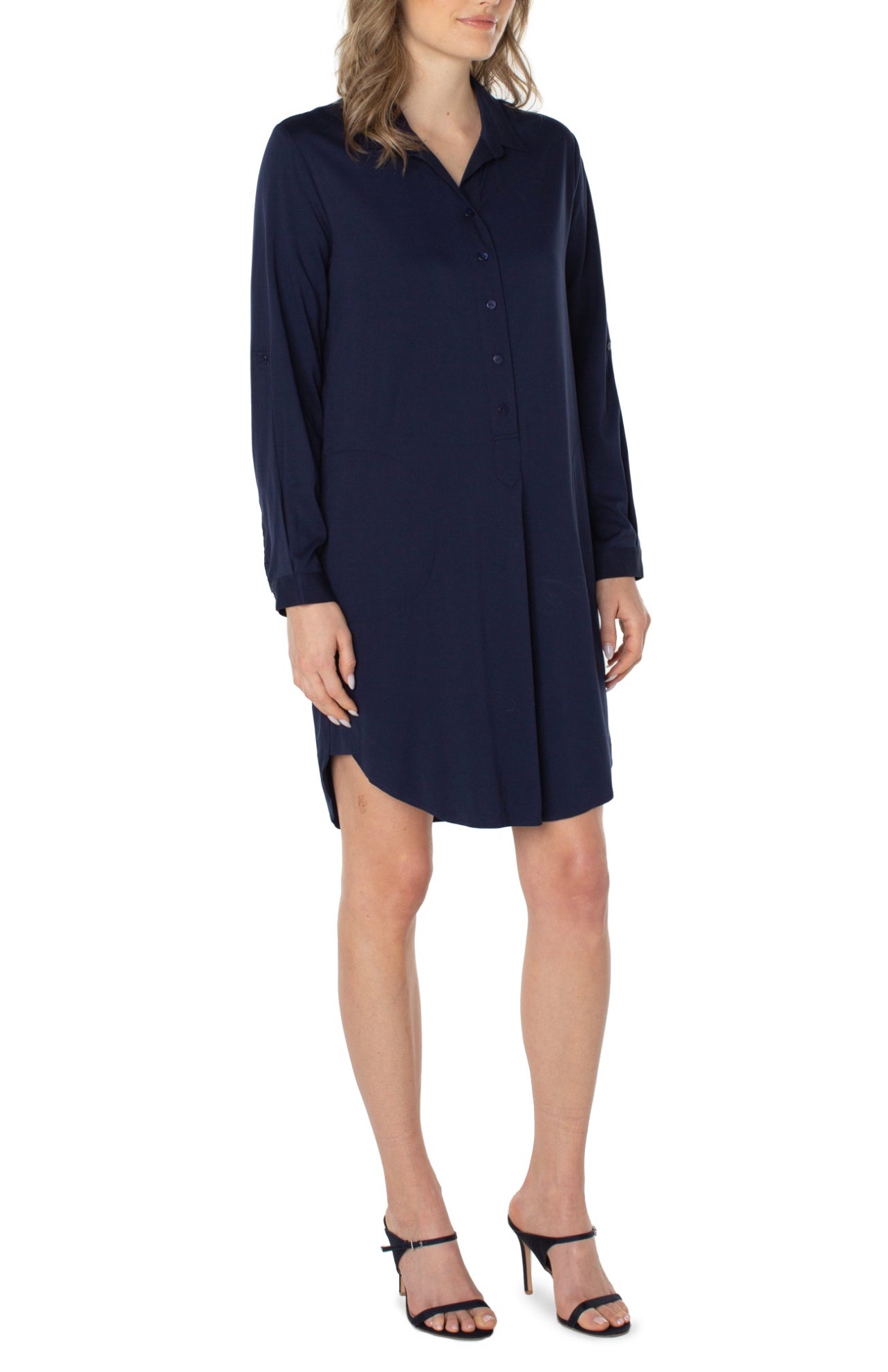 LIVERPOOL POPOVER SHIRT DRESS