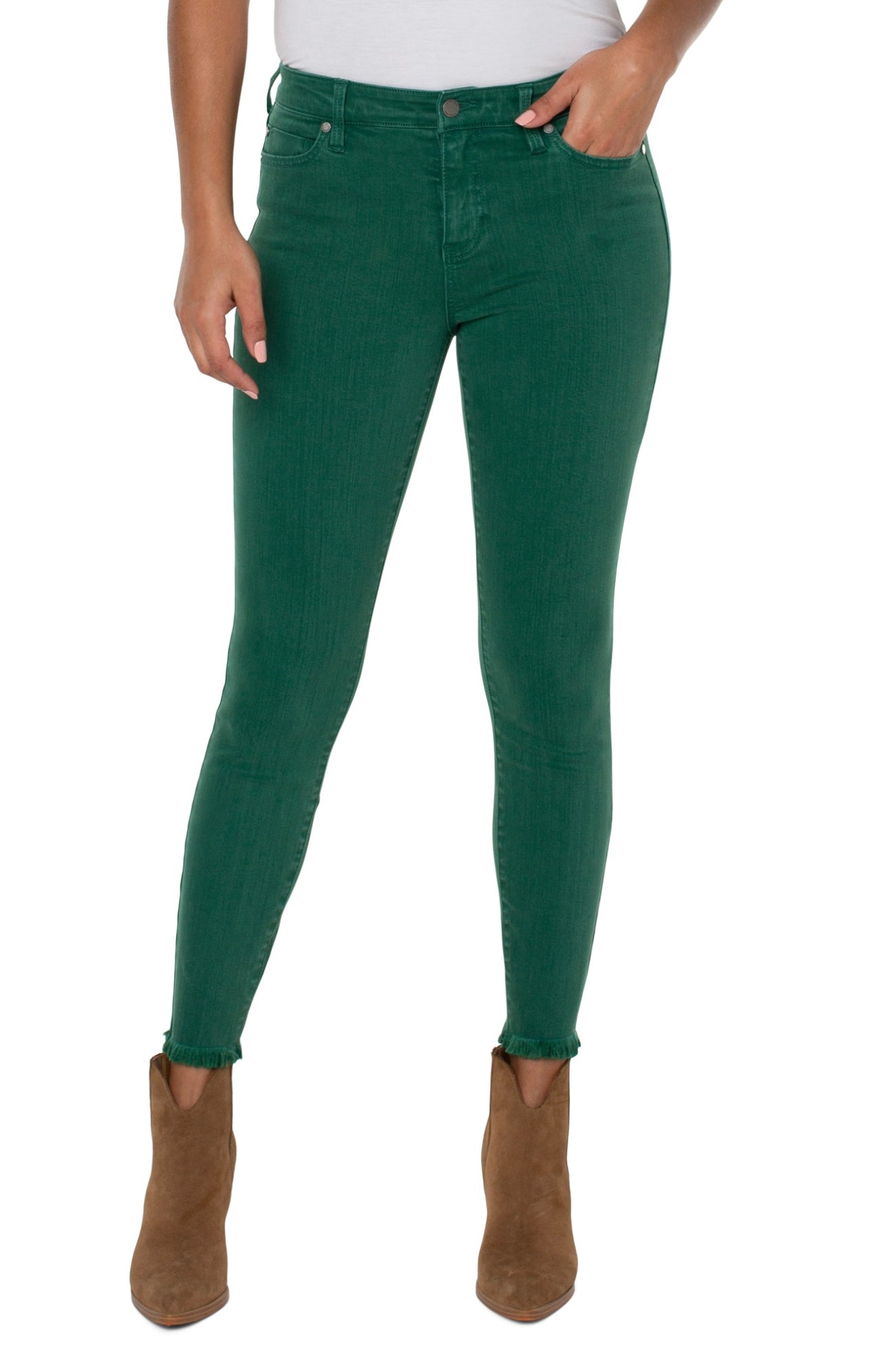 ABBY ANKLE SKINNY FRAYED HEM