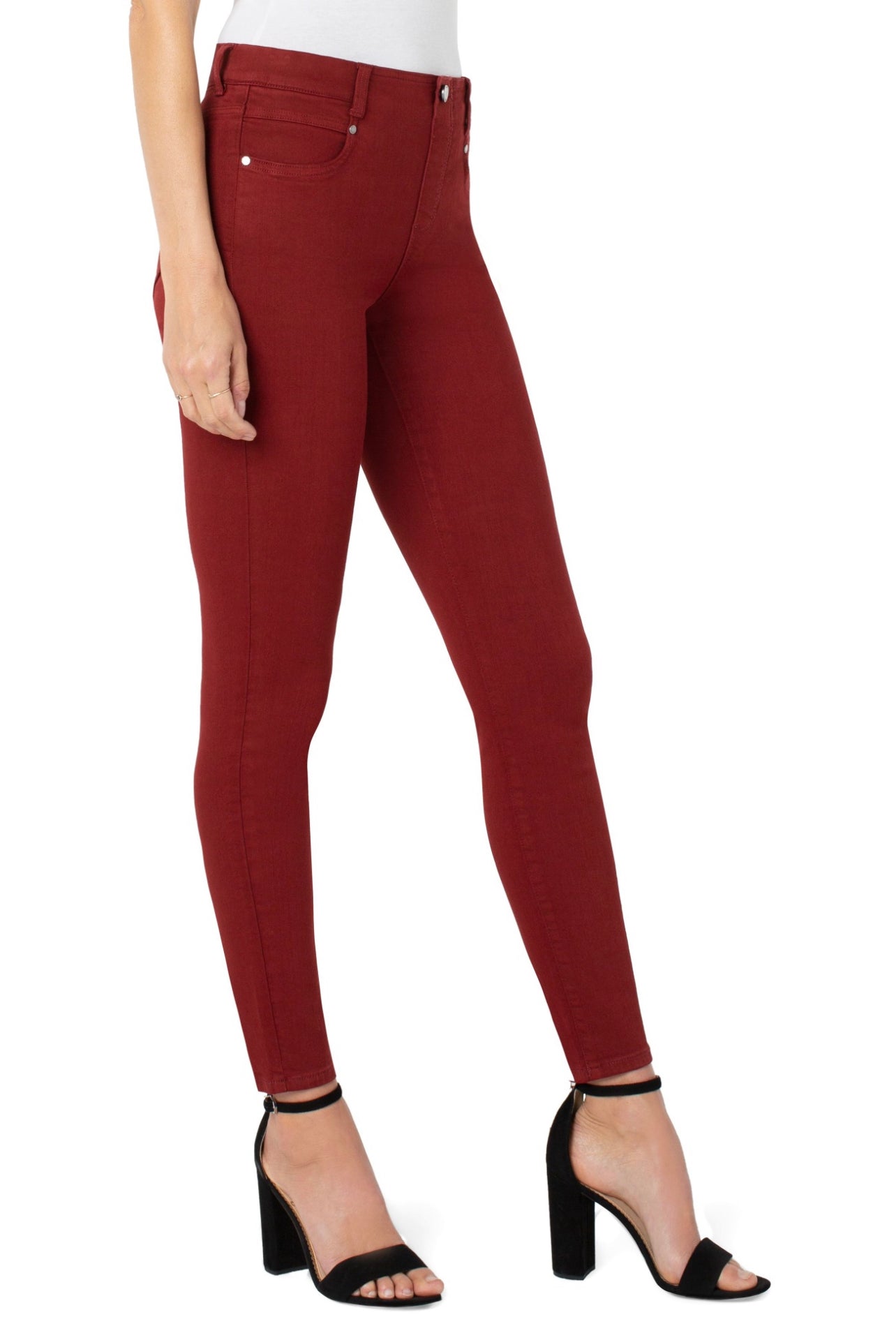 LIVERPOOL GIA GLIDER ANKE SKINNY DEEP HENNA