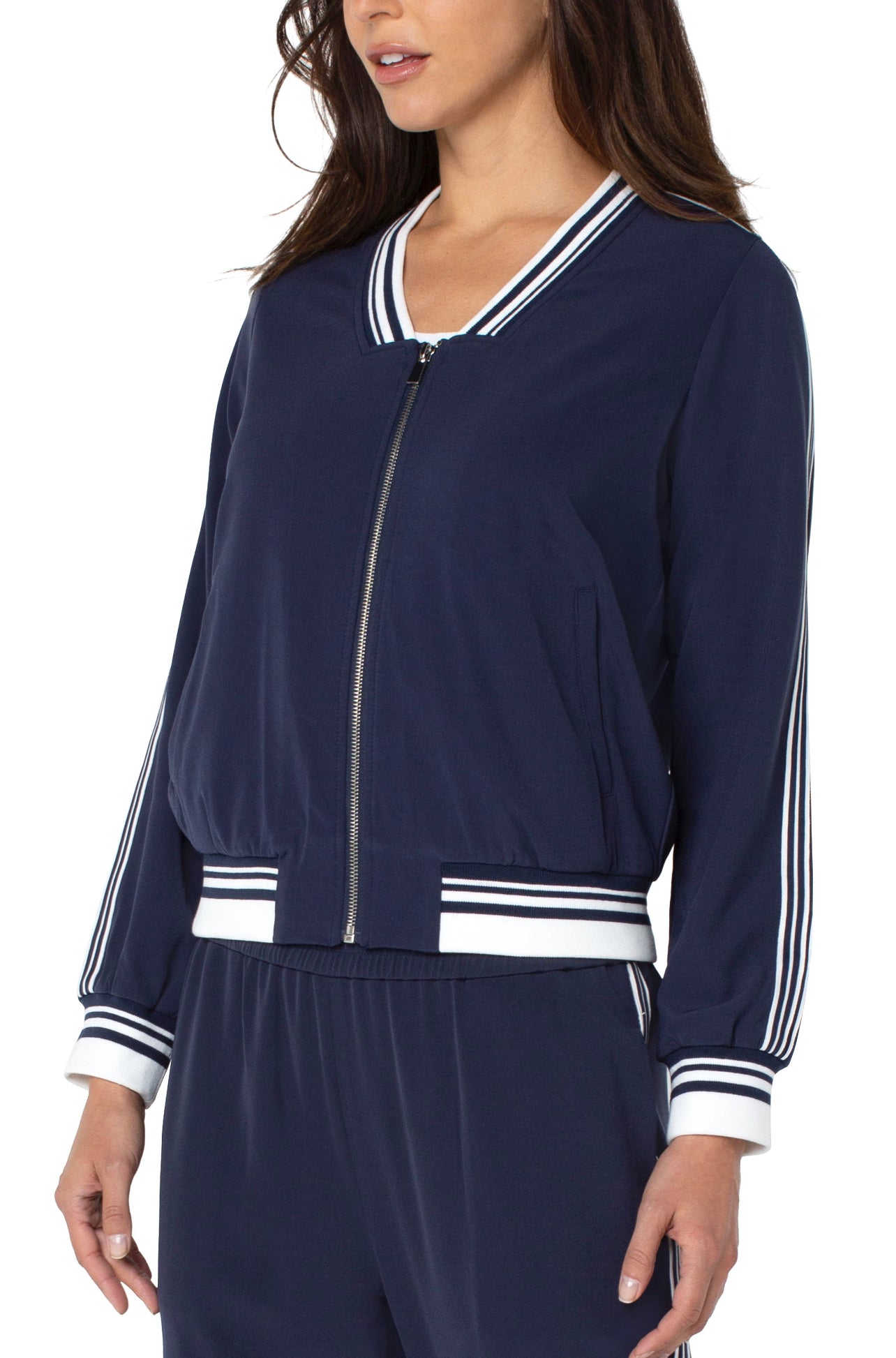LIVERPOOL ZIP UP V-NECK TRACK JKT