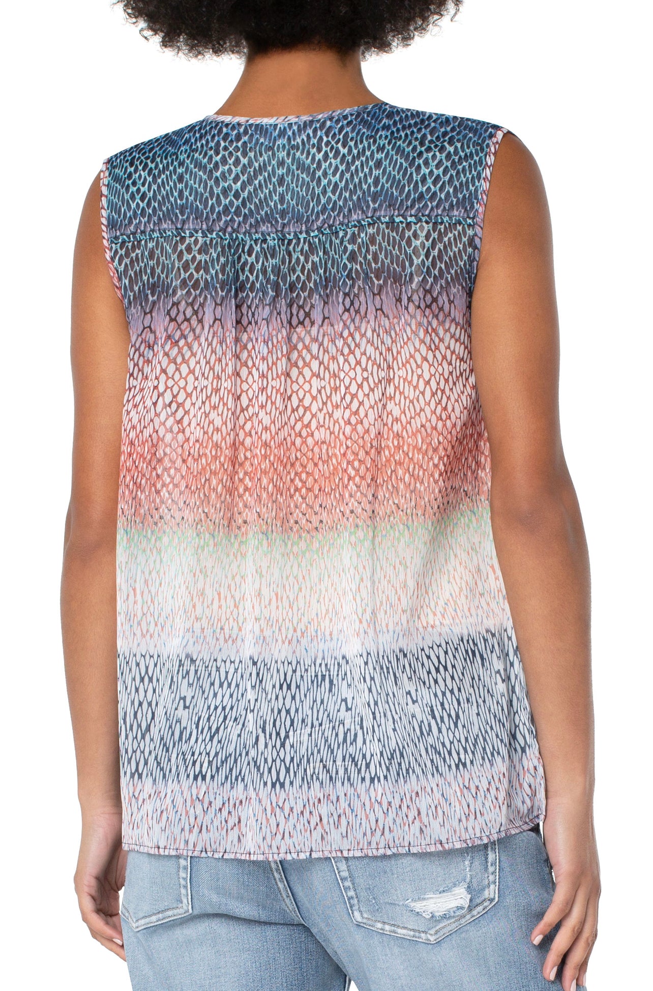 LIVERPOOL OMBRE SNAKE PRINT SLEEVELESS