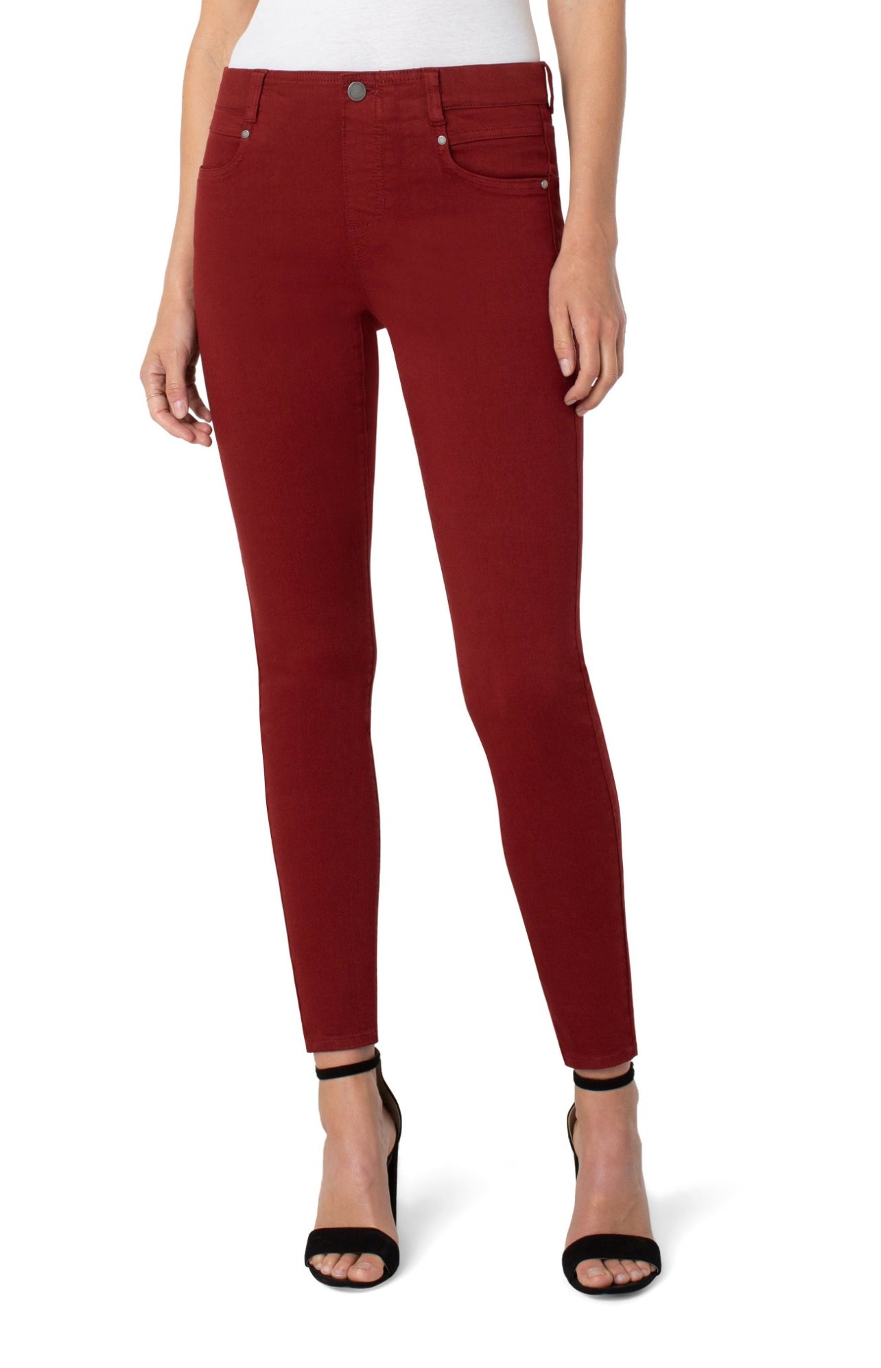 LIVERPOOL GIA GLIDER ANKE SKINNY DEEP HENNA