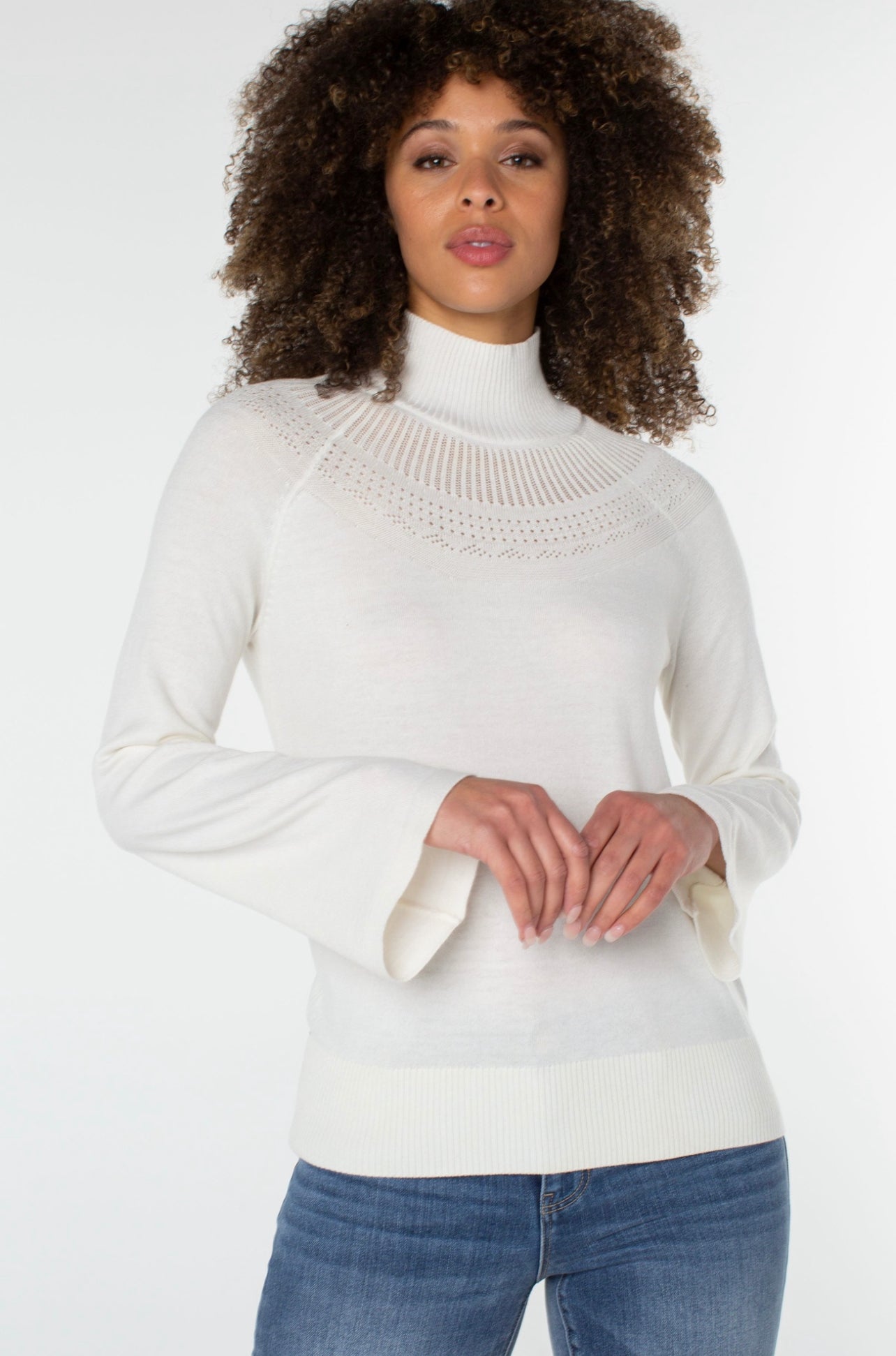 LIVERPOOL PORCELAIN LIGHTWEIGHT SWEATER
