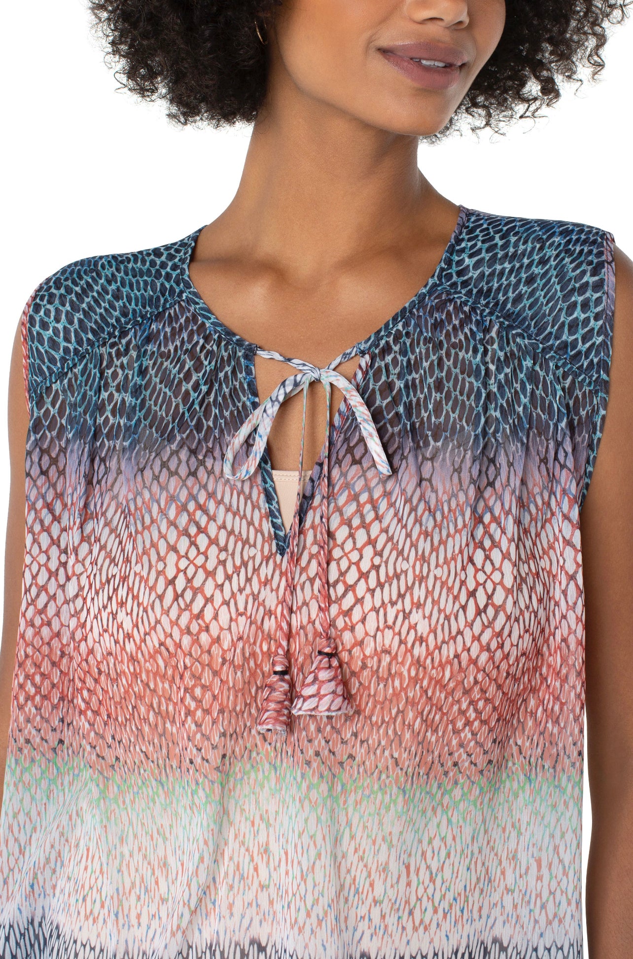 LIVERPOOL OMBRE SNAKE PRINT SLEEVELESS