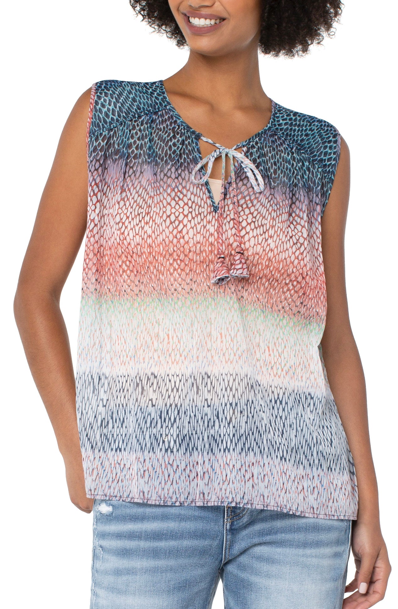 LIVERPOOL OMBRE SNAKE PRINT SLEEVELESS