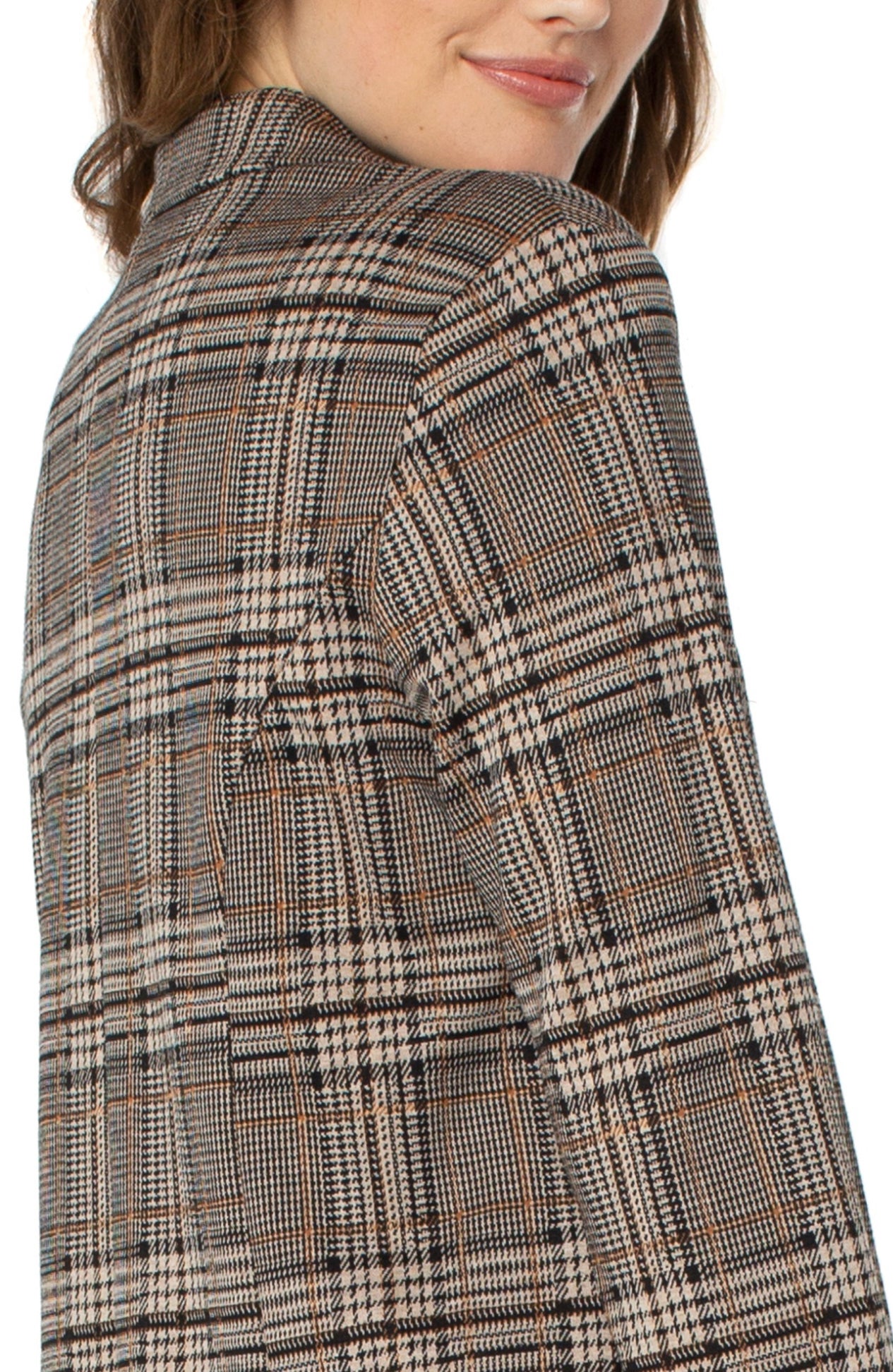 LIVERPOOL BOYFRIEND PLAID BLAZER