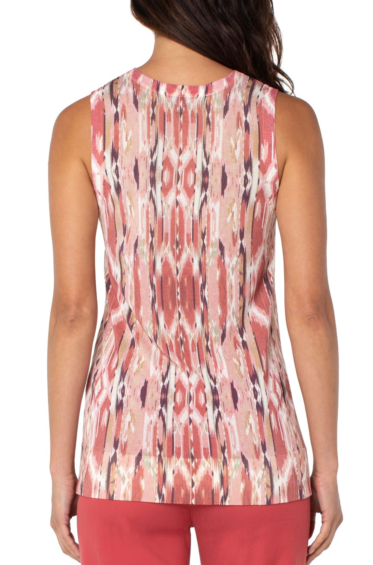 LIVERPOOL SLVLSS SWEATER WITH SIDE SLITS