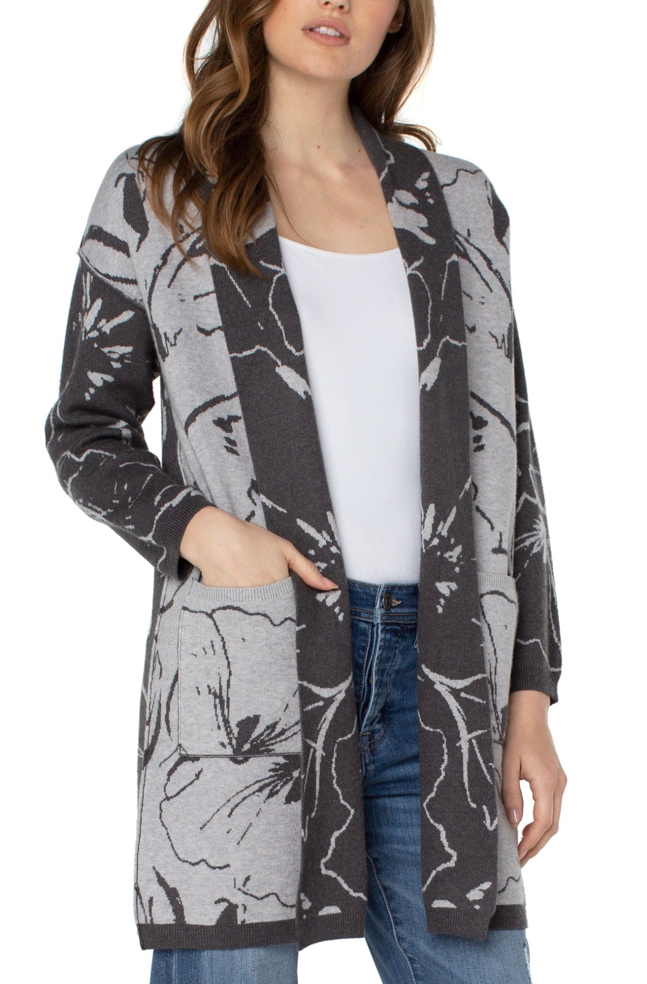 LIVERPOOL LONG OPEN FRONT CARDIGAN