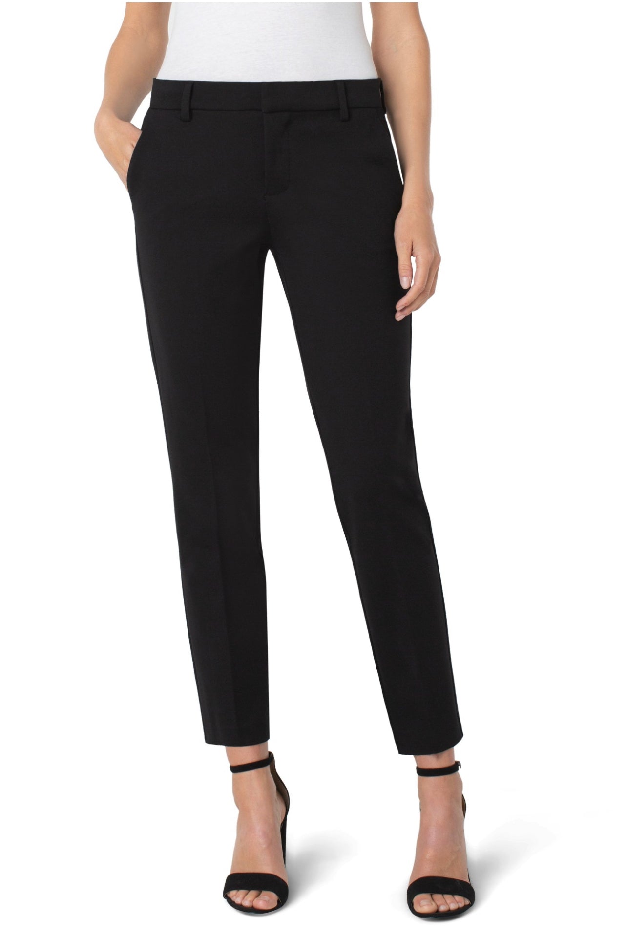 LIVERPOOL THE KNIT TROUSER BLACK