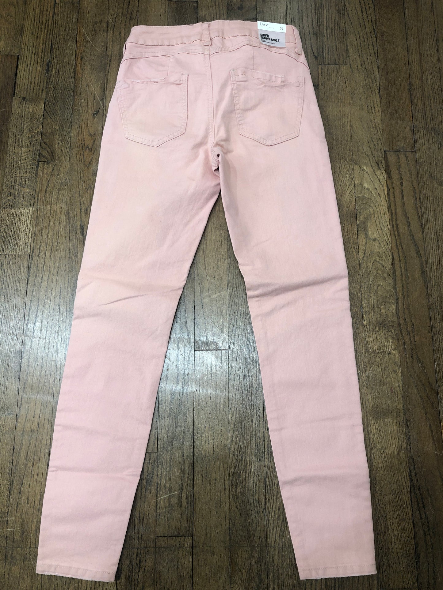 DEX DUSTY ROSE SUPER SKINNY ANKLE JEANS