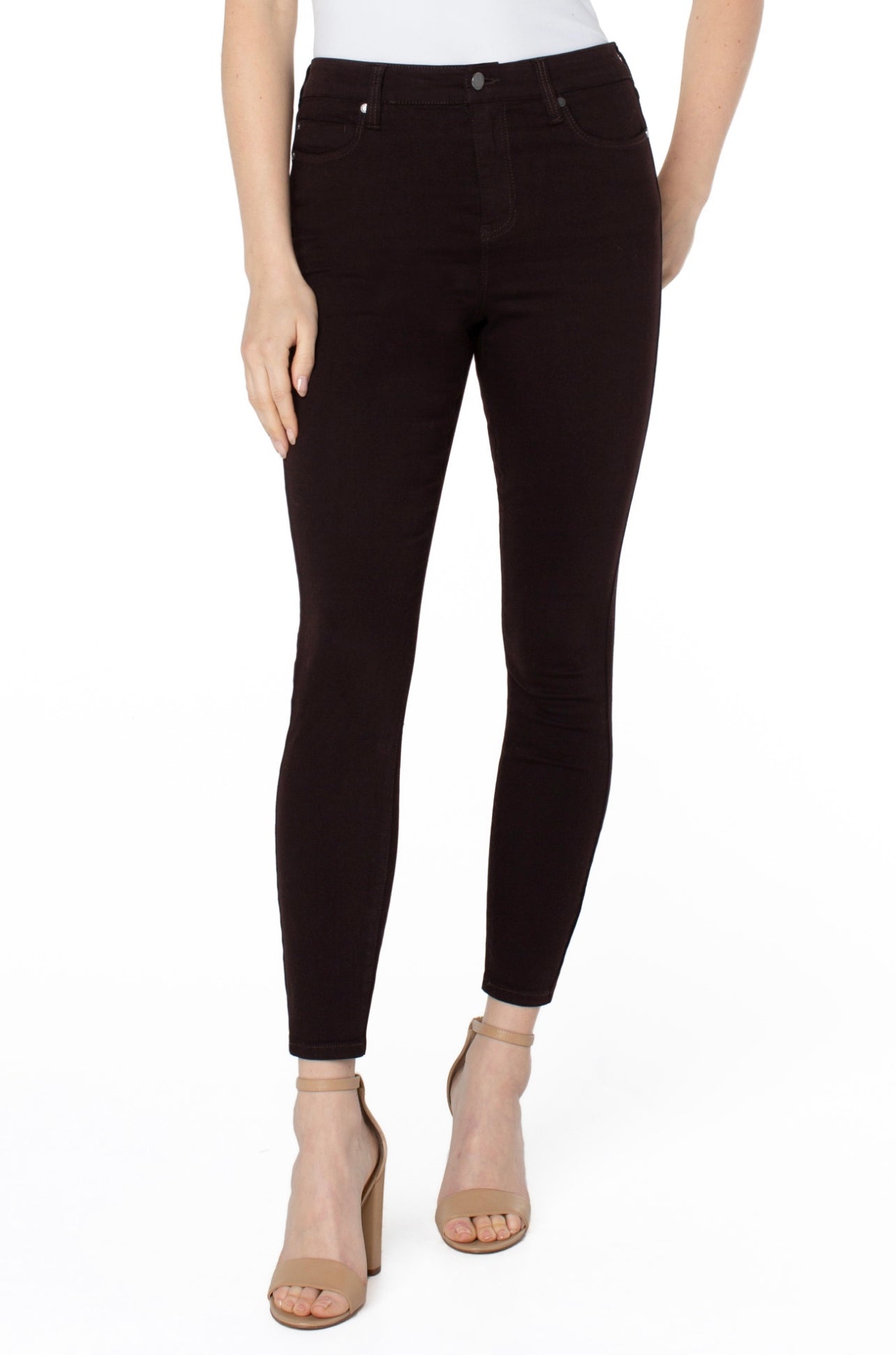 LIVERPOOL MOLASSES ABBY HI-RISE ANKLE SKINNY