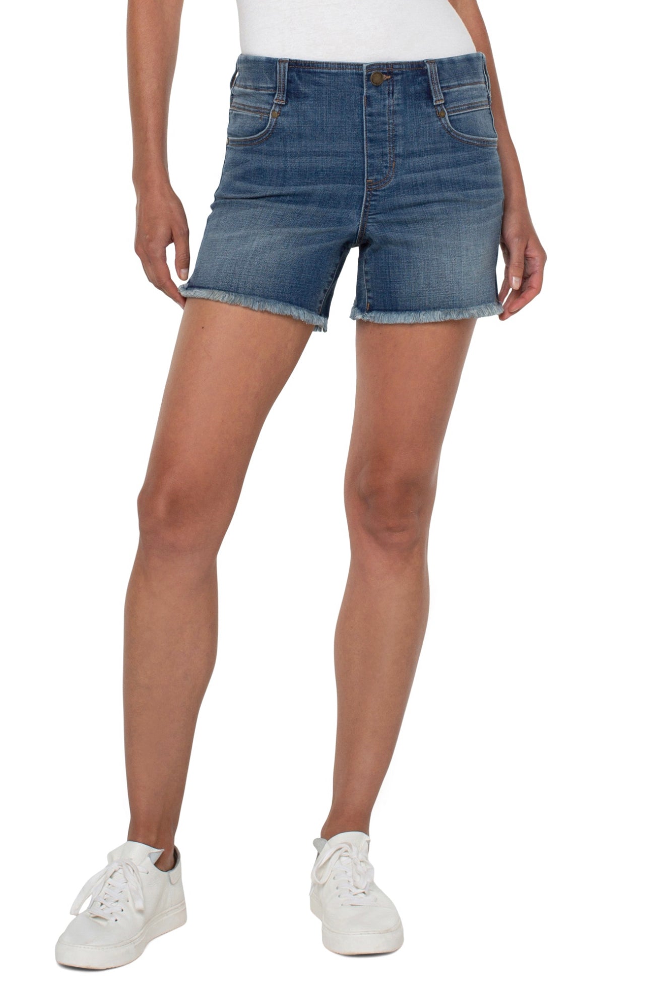 LIVERPOOL GIA GLIDER FRAY SHORT