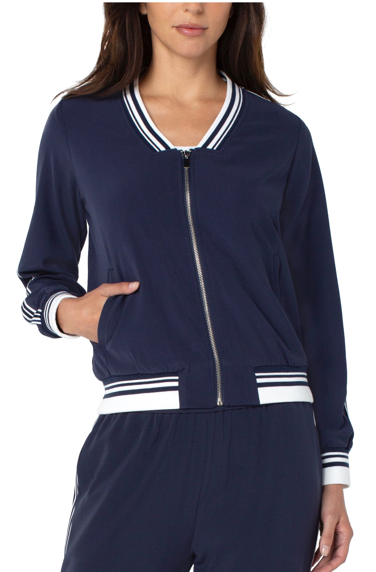 LIVERPOOL ZIP UP V-NECK TRACK JKT